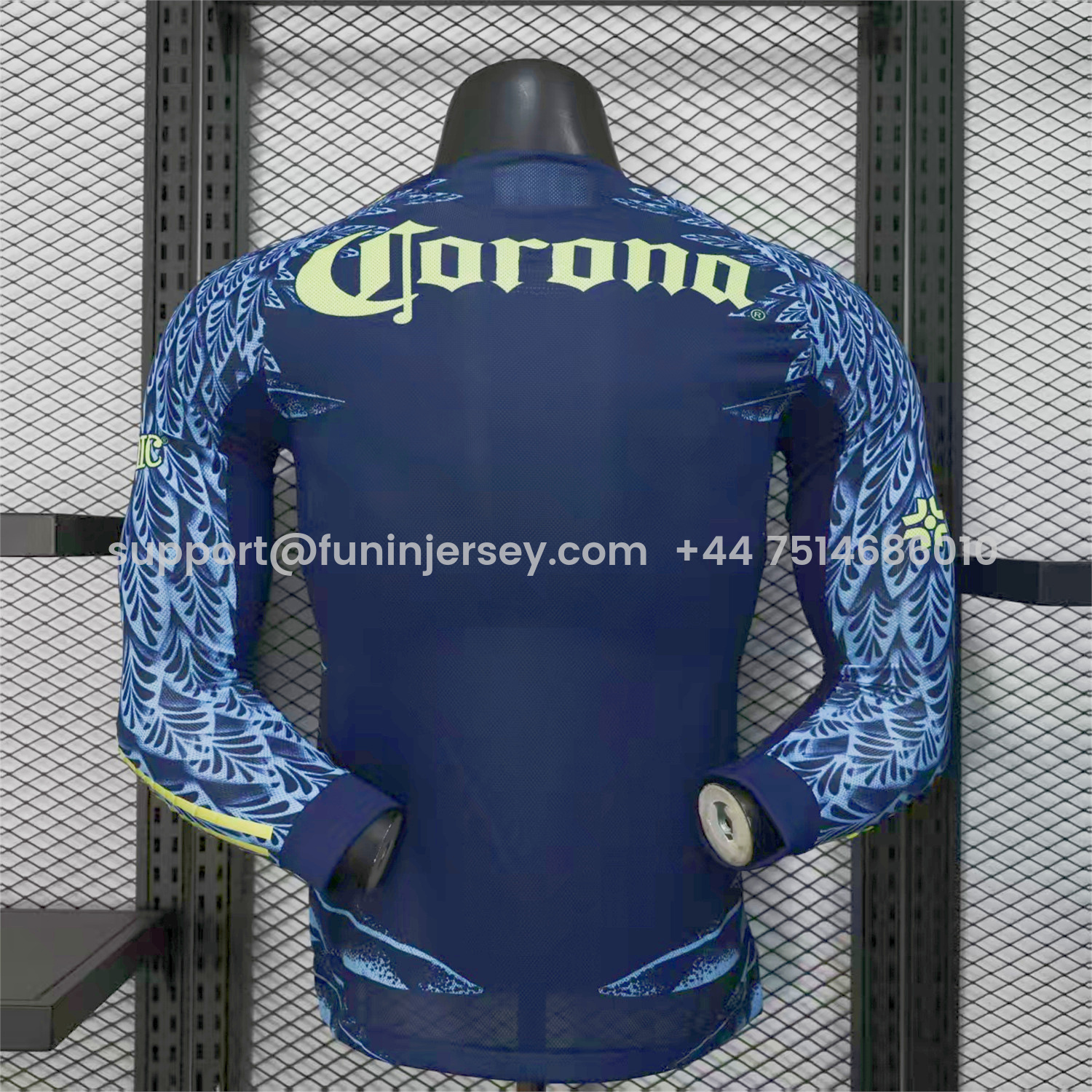 Funinjersey-Club América 25-26 Away Long Jersey - Player Version