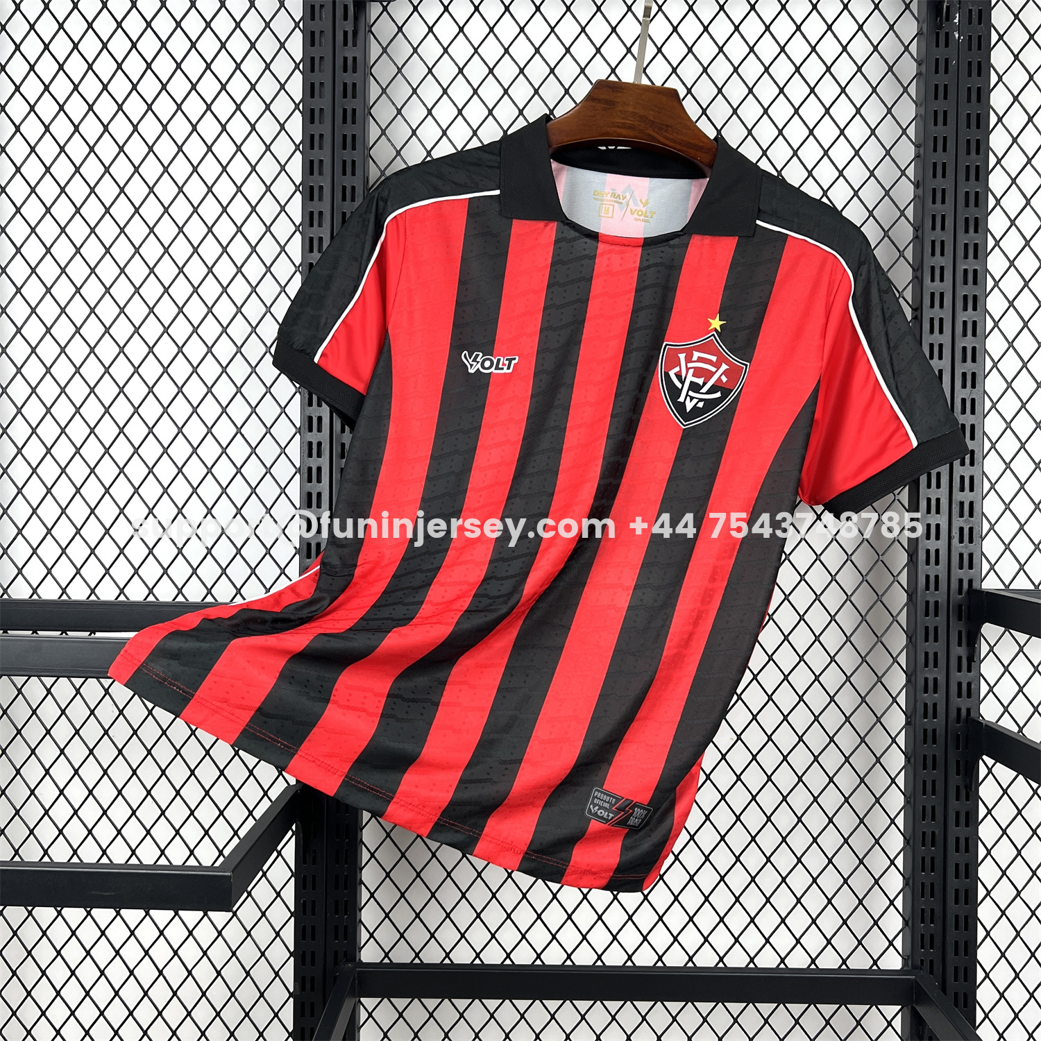 Funinjersey-Esporte Clube Vitória 25-26 Home Unsponsored Jersey - Fans Version