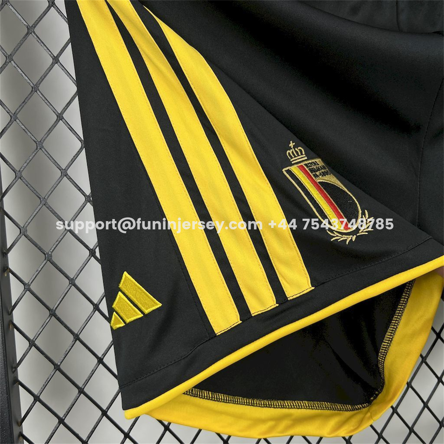Funinjersey-Belgium 2026 Home Black Shorts - Fans Version