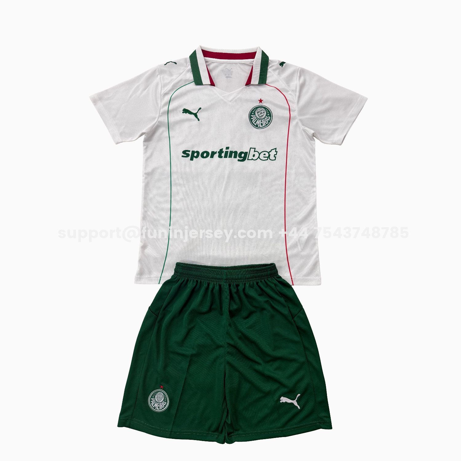 Funinjersey-Palmeiras 26-27 Away Men's Adult Jersey Set - Fans Version
