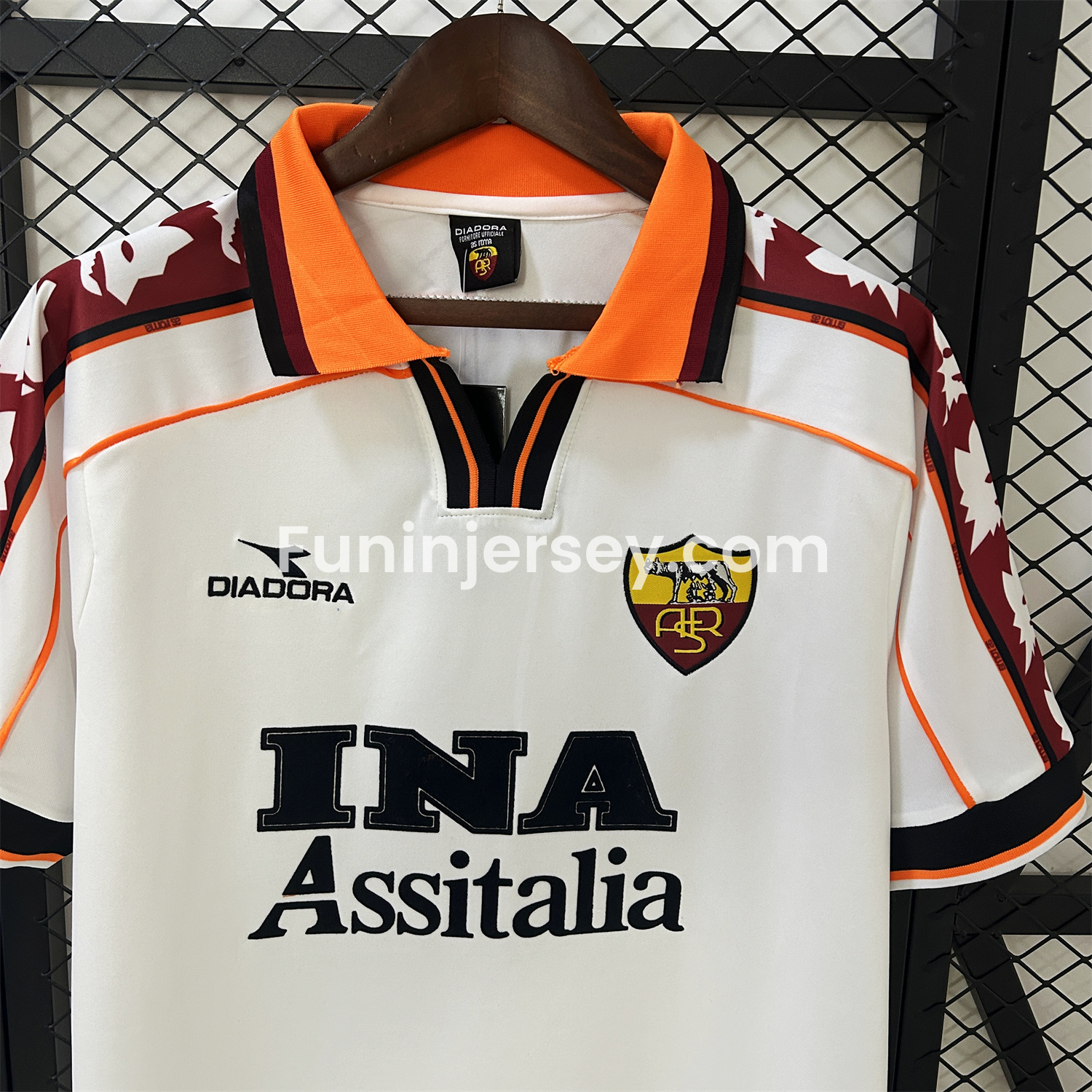 Funinjersey-Retro Roma 1998-99 Away Jersey