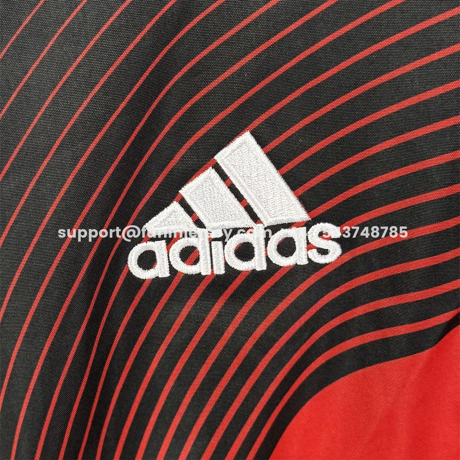 Funinjersey-Retro AC Milan 2006-07 Home Windbreaker Jacket - Red With Black