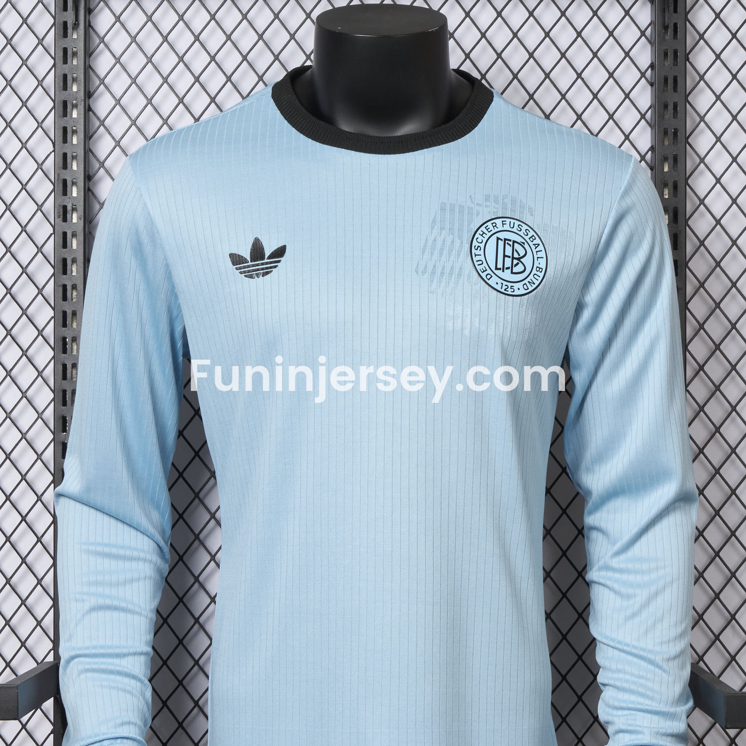 Funinjersey-Germany 2025 125-Year Anniversary GK Blue Long Sleeve Jersey - Player Version