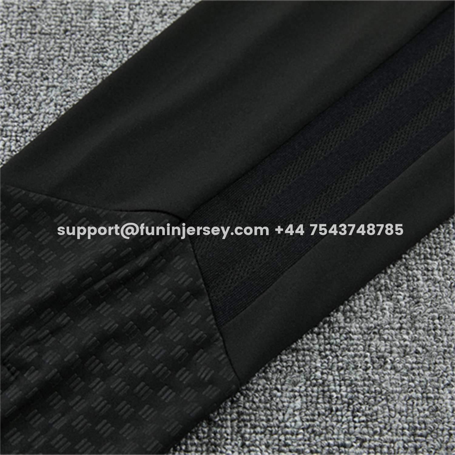 Funinjersey-Real Madrid 26-27 Long Sleeves Training Set - Pure Black Top And Pants