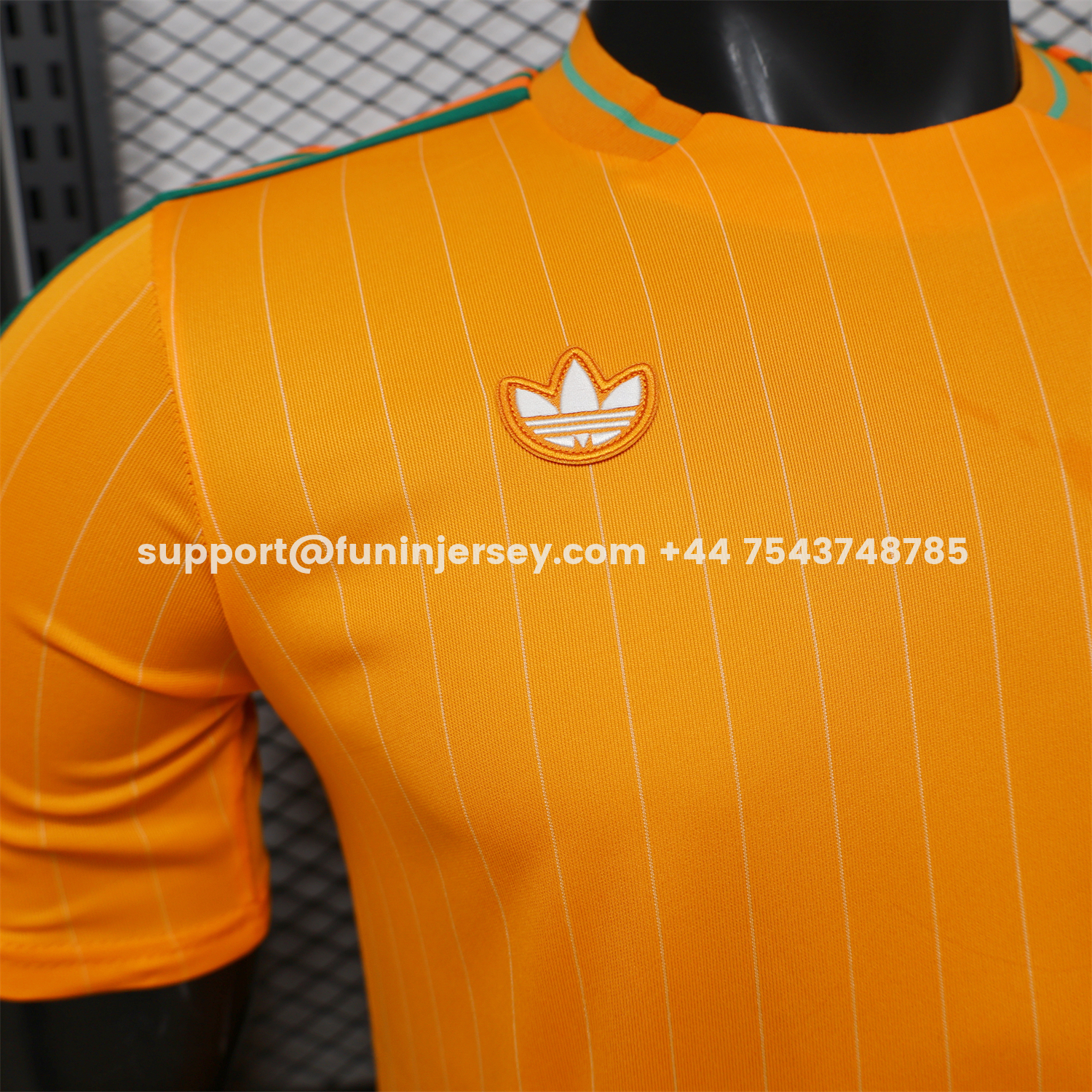 Funinjersey-Ivory Coast 2026 Terrace Icon Retro Casual Style Orange Jersey - Player Version