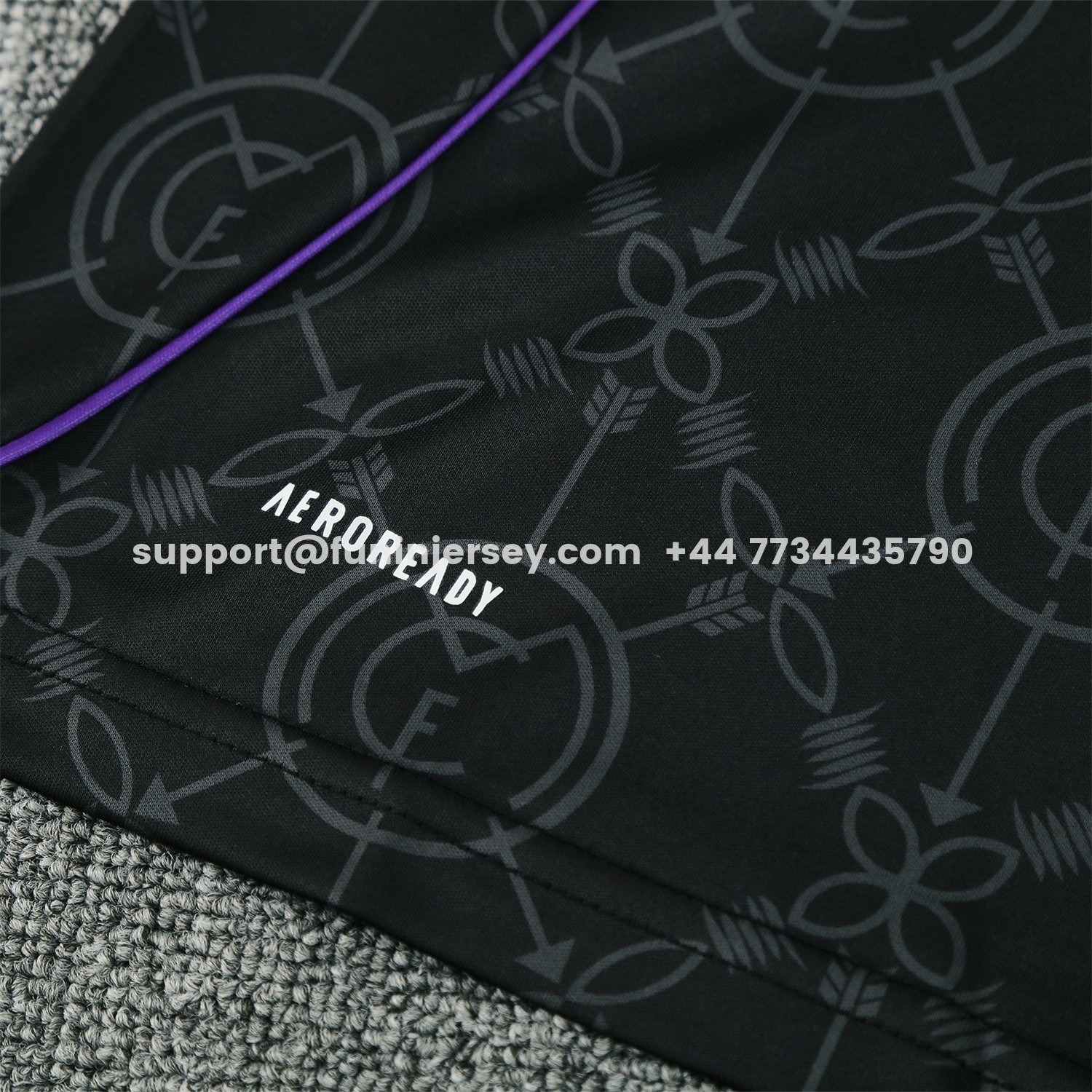 Funinjersey-Real Madrid 25-26 Vest Training Set - Blue Edge Black Vest & Black Shorts