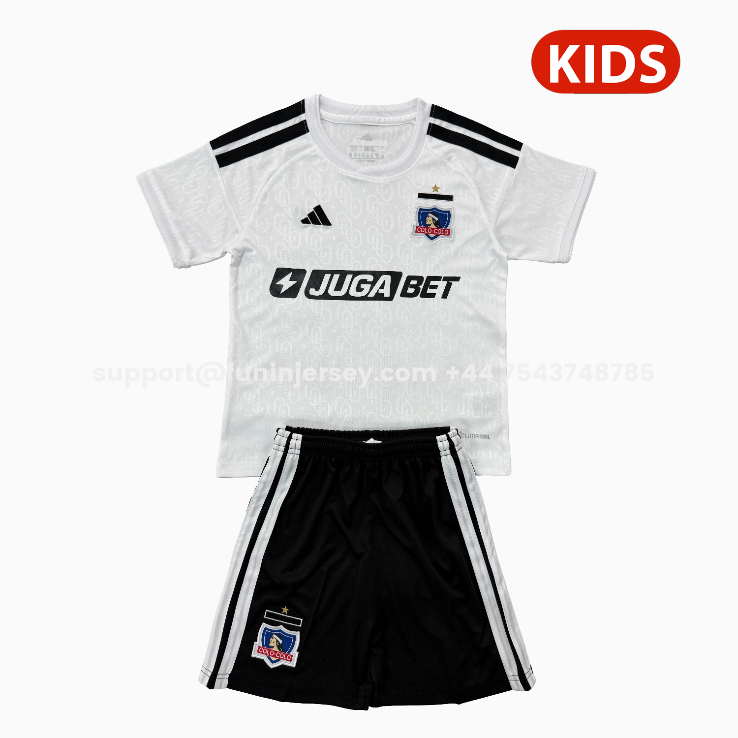 Funinjersey-Colo Colo 26-27 Home Kids Kit