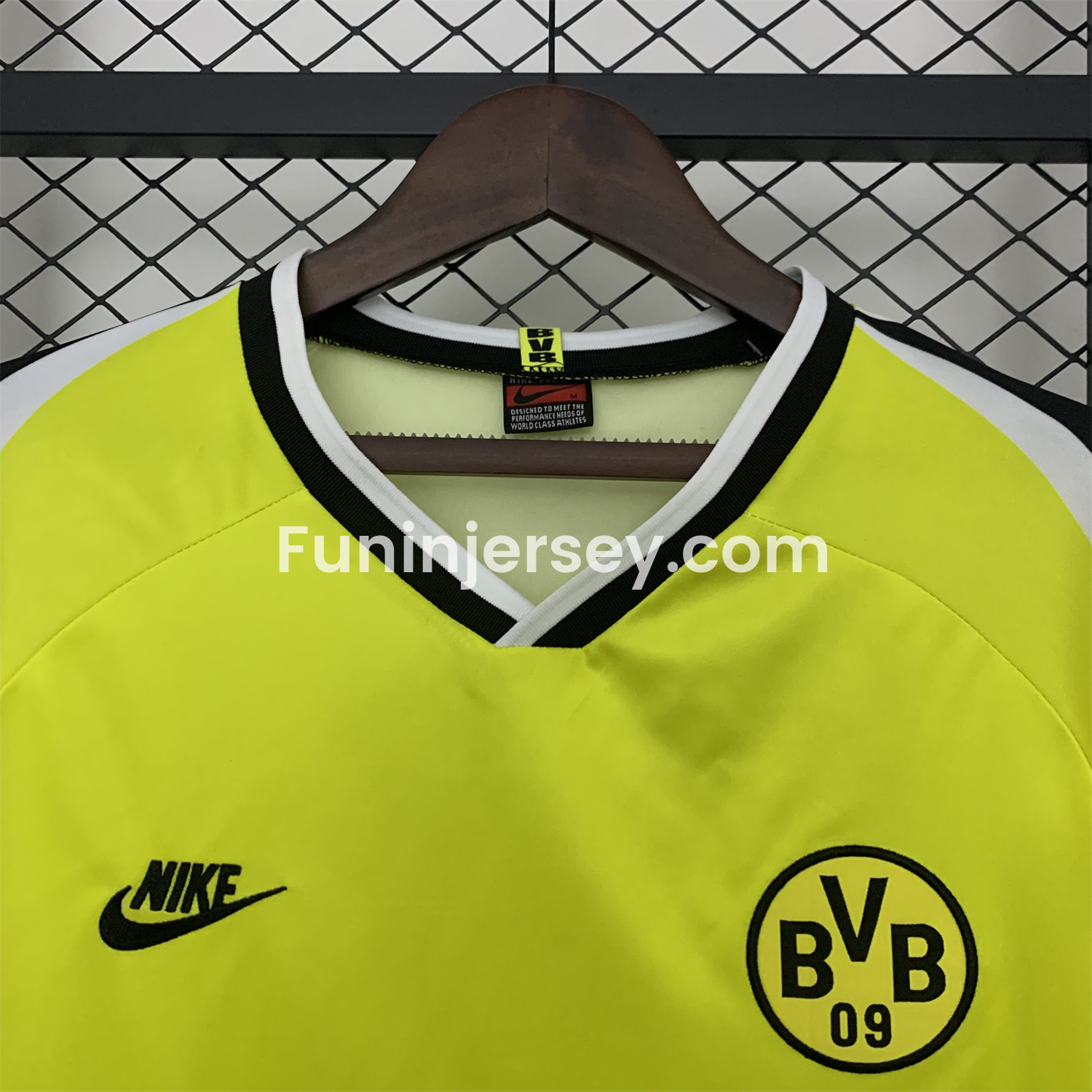 Funinjersey-Retro Dortmund 1995-96 Home Jersey