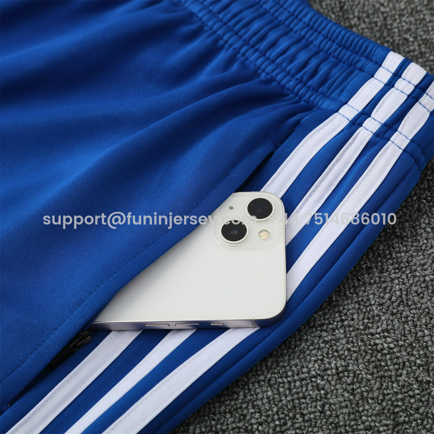 Funinjersey-Marseille 25-26 Jacket Training Tracksuit - Blue Jackets & Blue Pants