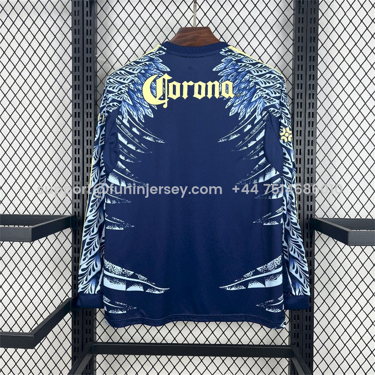 Funinjersey-Club América 25-26 Away Long Sleeves Jersey - Fans Version