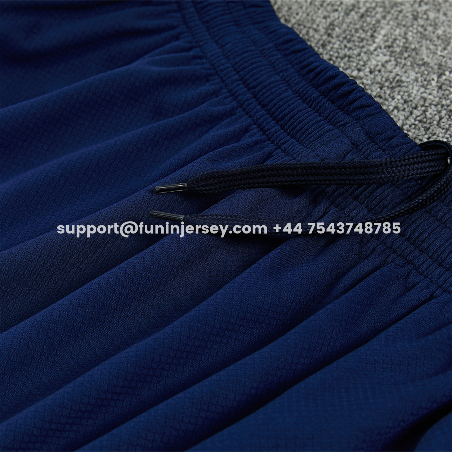 Funinjersey-Spain 2026 Short-Sleeve Training Set - Dark Blue Top & Dark Blue Pants