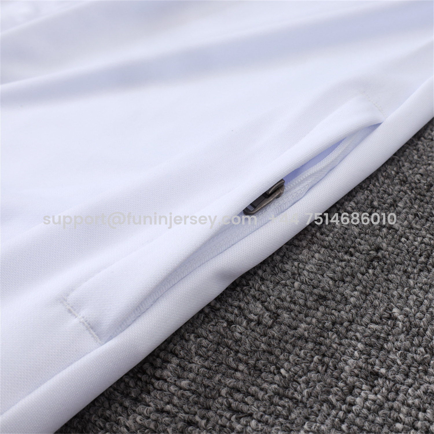 Funinjersey-Germany 25-26 125th Anniversary Jacket Training Tracksuit - White Jackets & Black Pants