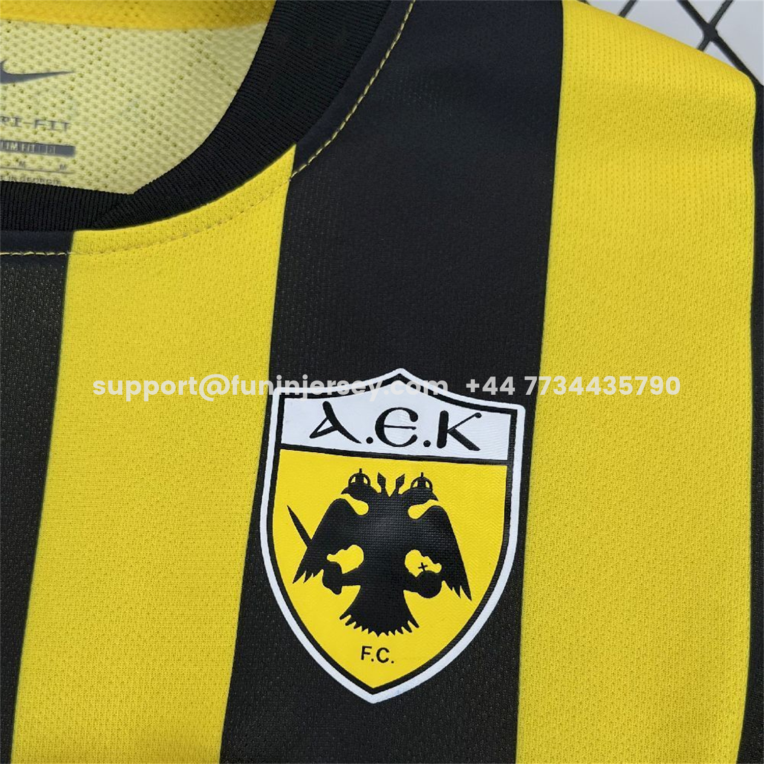 Funinjersey-AEK Athens 25-26 Home Yellow Jersey - Fans Version