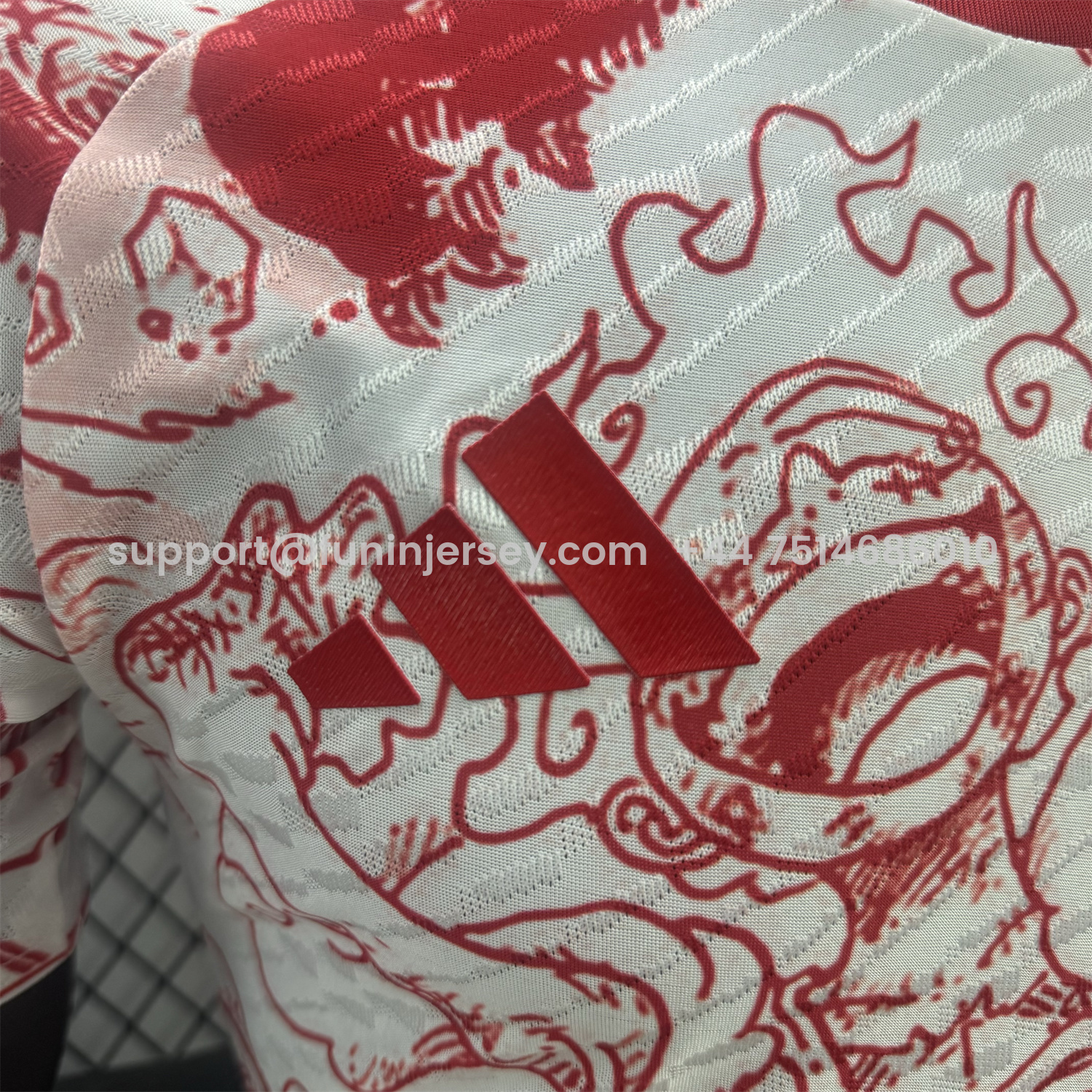 Funinjersey-Japan 25-26 Red Line Gear 5 Nika White Special Edition Jersey - Player Version