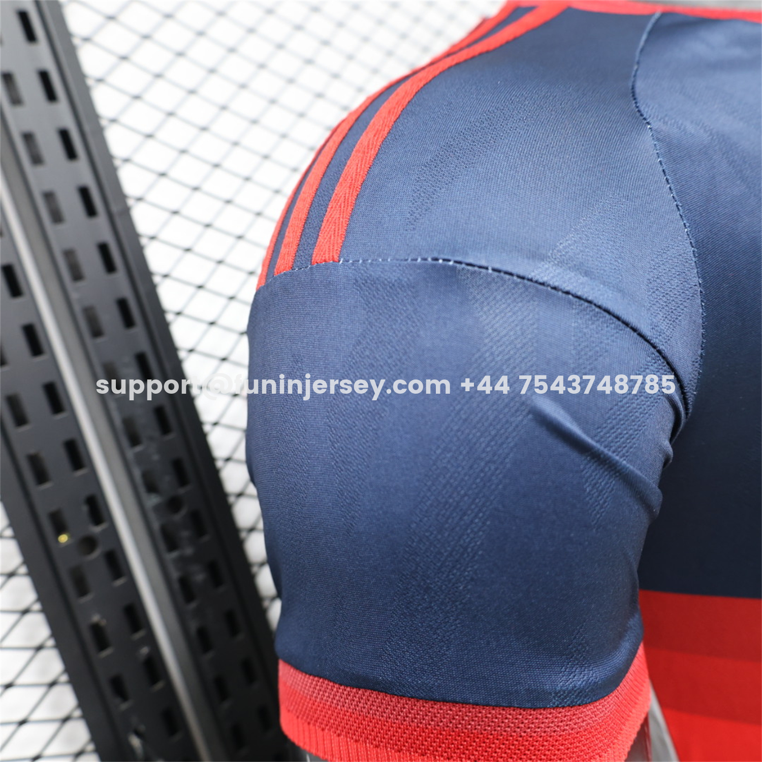 Funinjersey-Manchester United 26-27 Retro Casual Style Blue White Jersey - Player Version