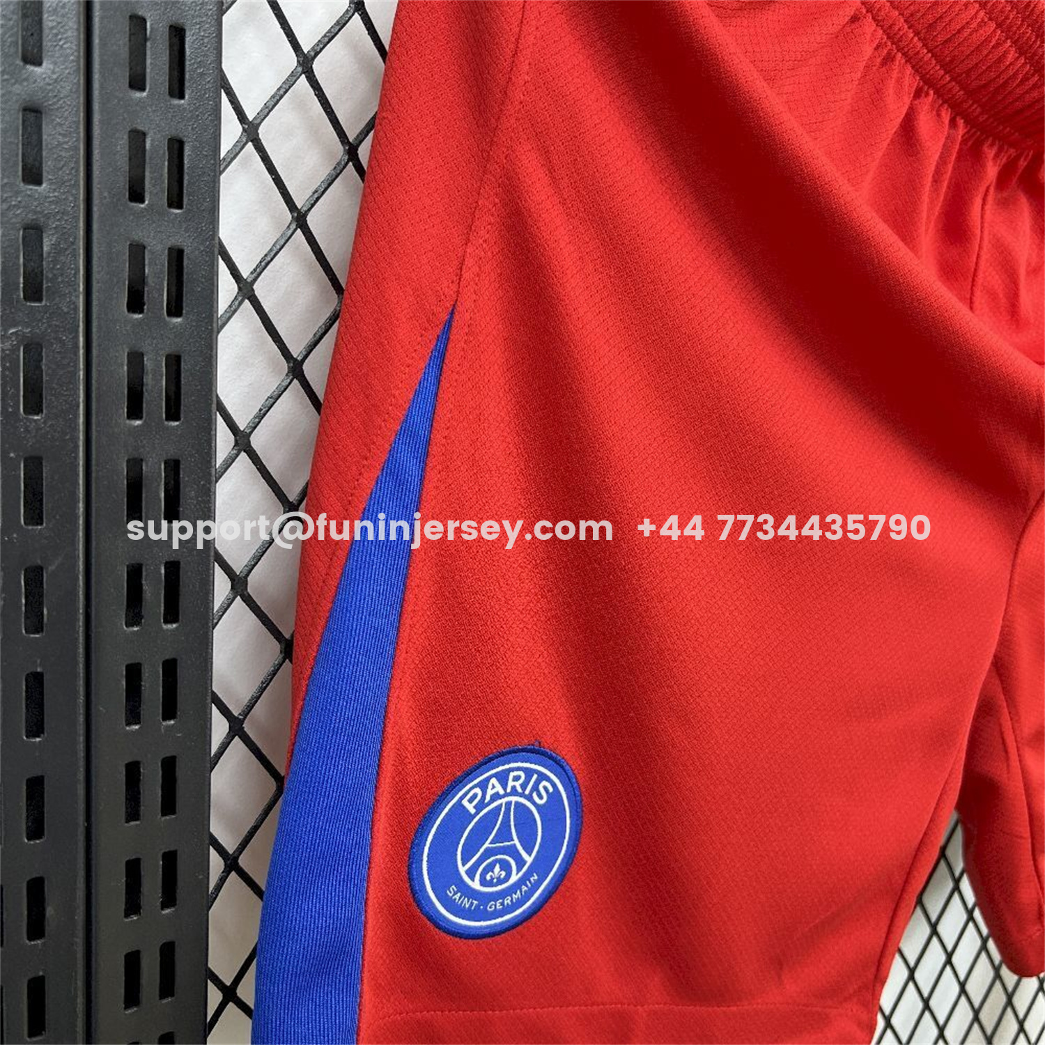 Funinjersey-Paris Saint-Germain PSG 25-26 Third Red Shorts - Fans Version