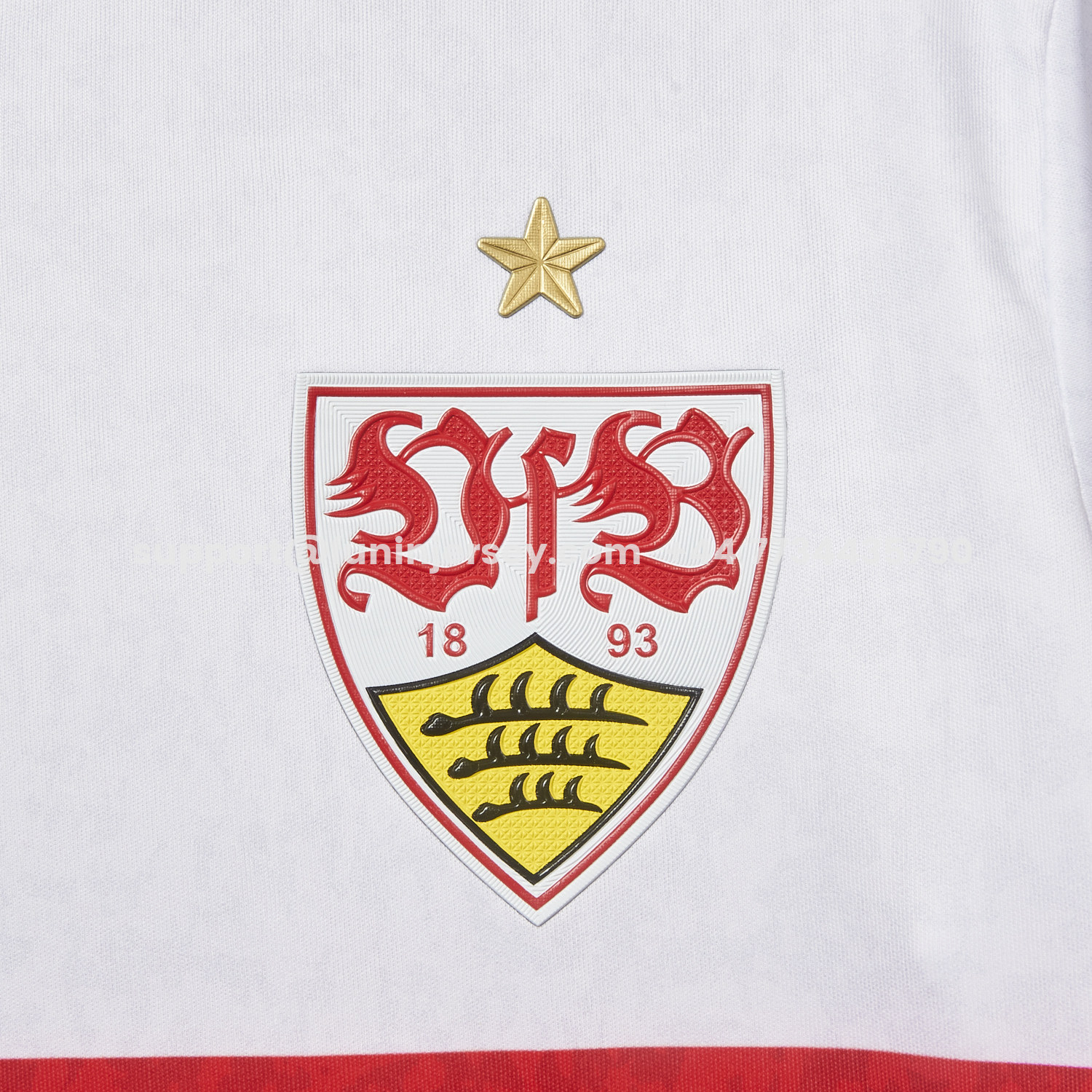 Funinjersey-VfB Stuttgart 25-26 European Home Long Sleeves Jersey - Fans Version