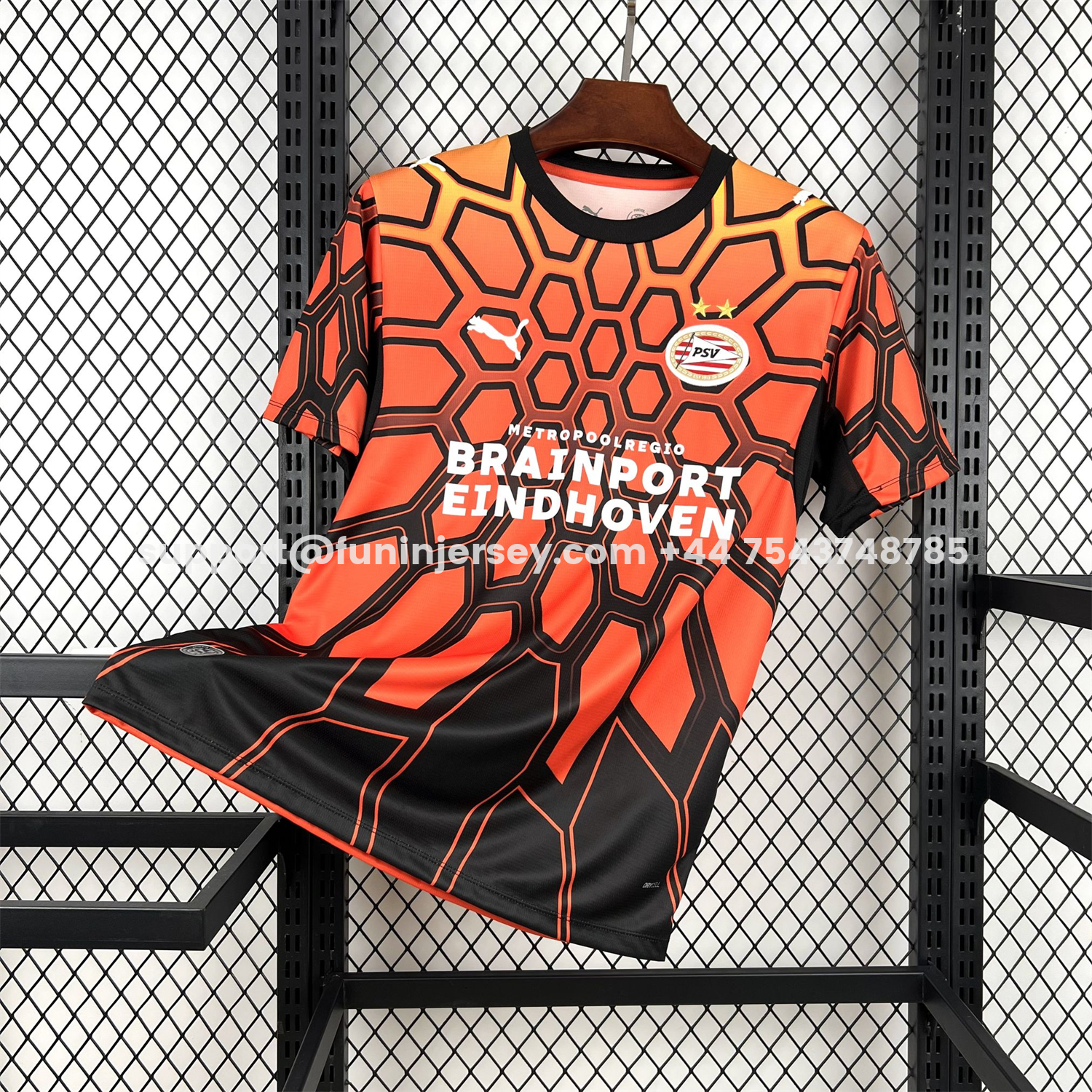 Funinjersey-PSV Eindhoven 26-27 Orange With Black Special Jersey - Fans Version