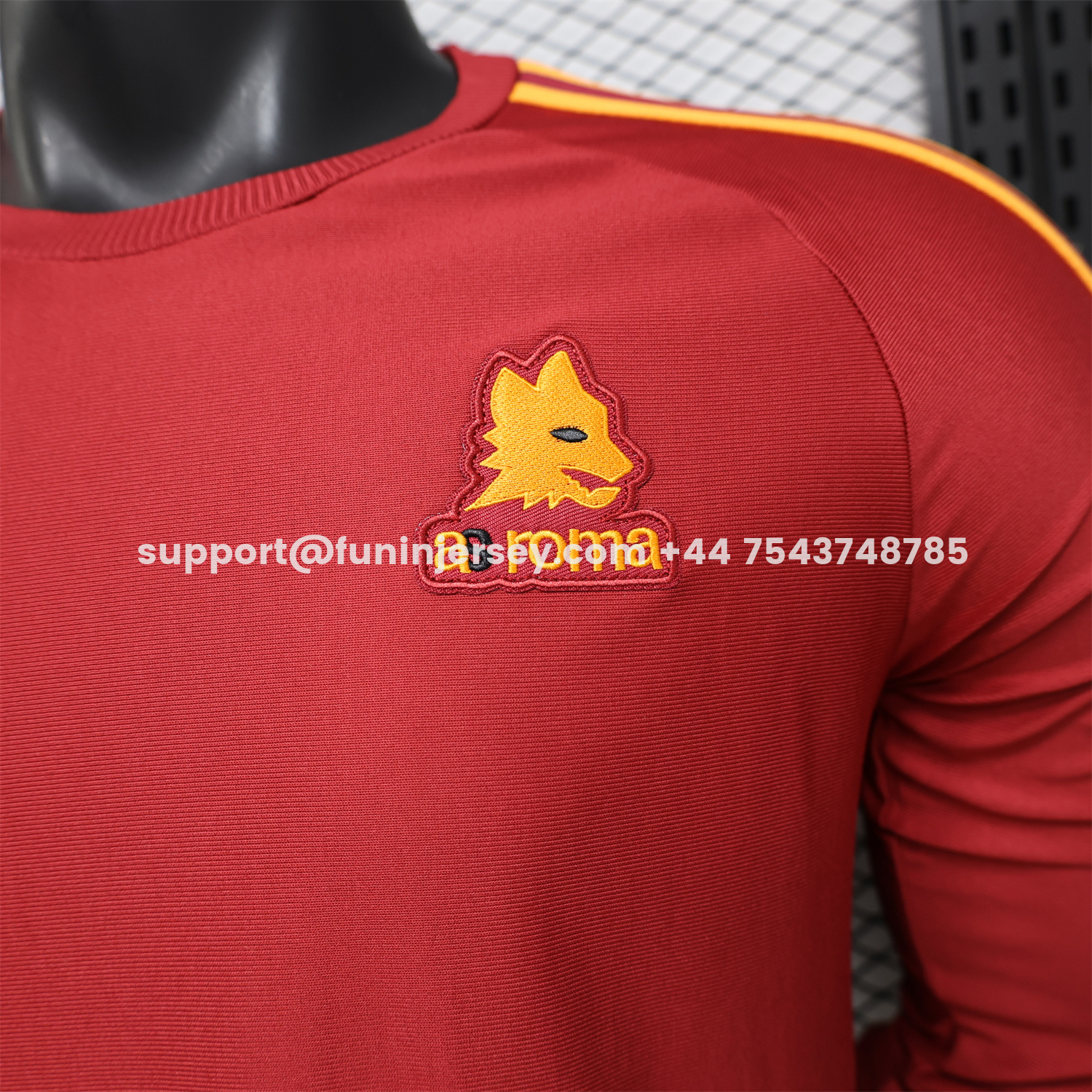 Funinjersey-AS Roma 25-26 Retro Casual Style Red Special Long Sleeves Jersey - Player Version