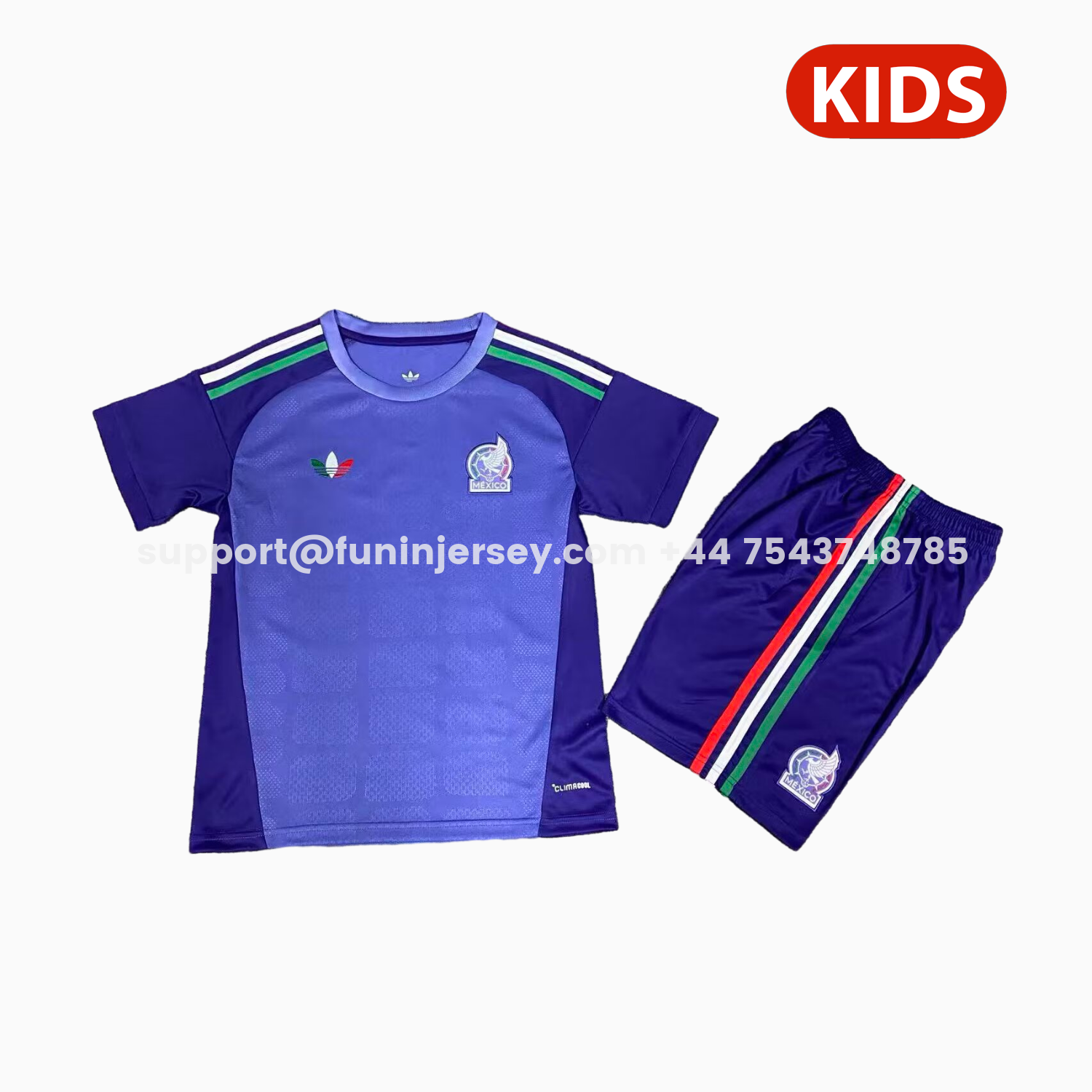 Funinjersey-Mexico 2026 Purple Goalkeeper Kids Kit