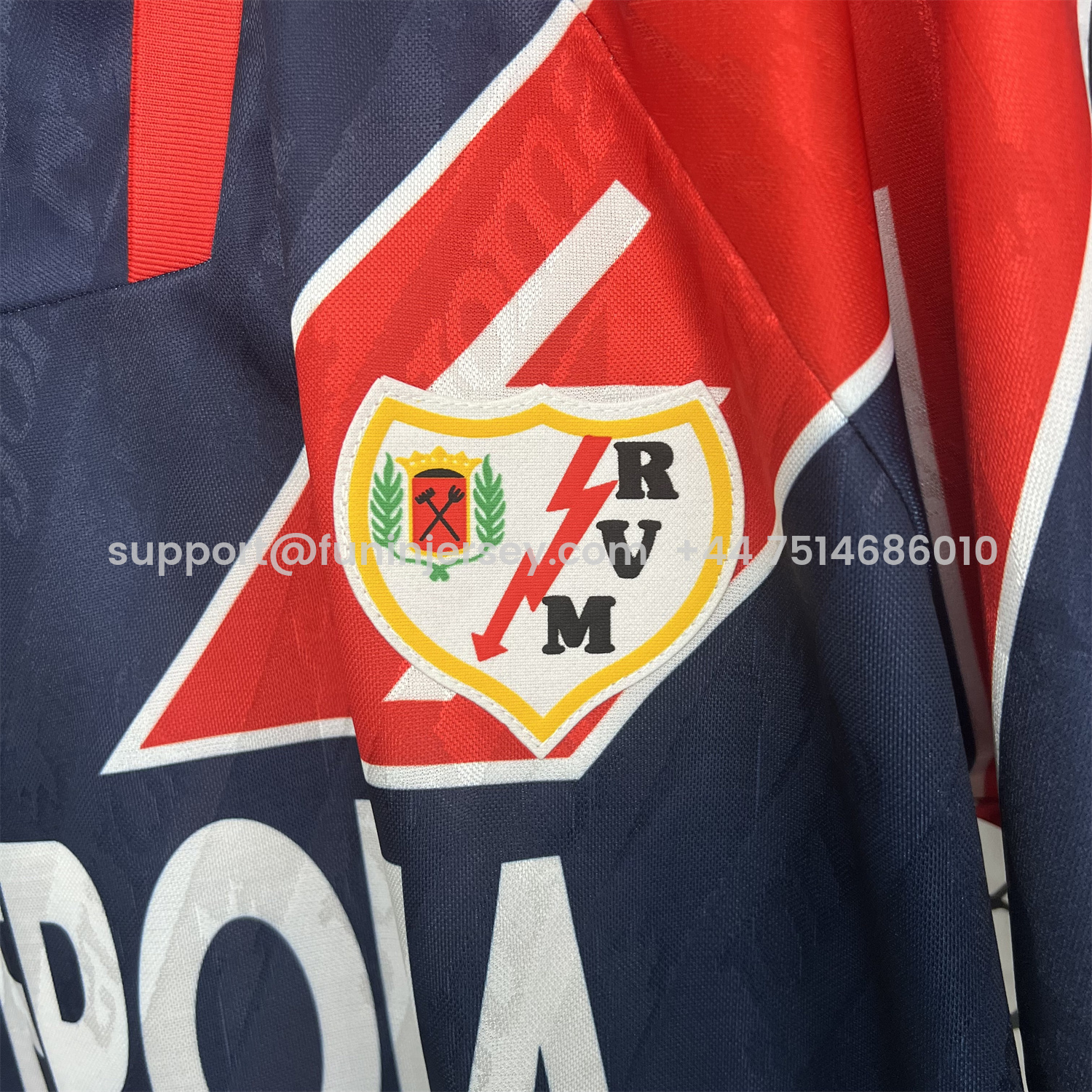 Funinjersey-Retro Rayo Vallecano 1997-98 Away Jersey