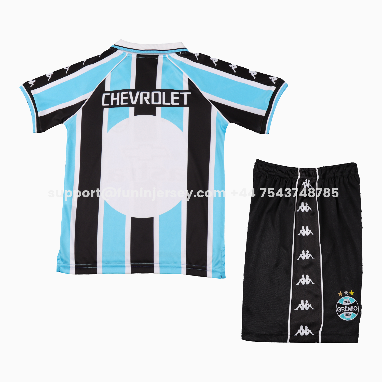 Funinjersey-Retro Gremio 2000 Home Kids Kit
