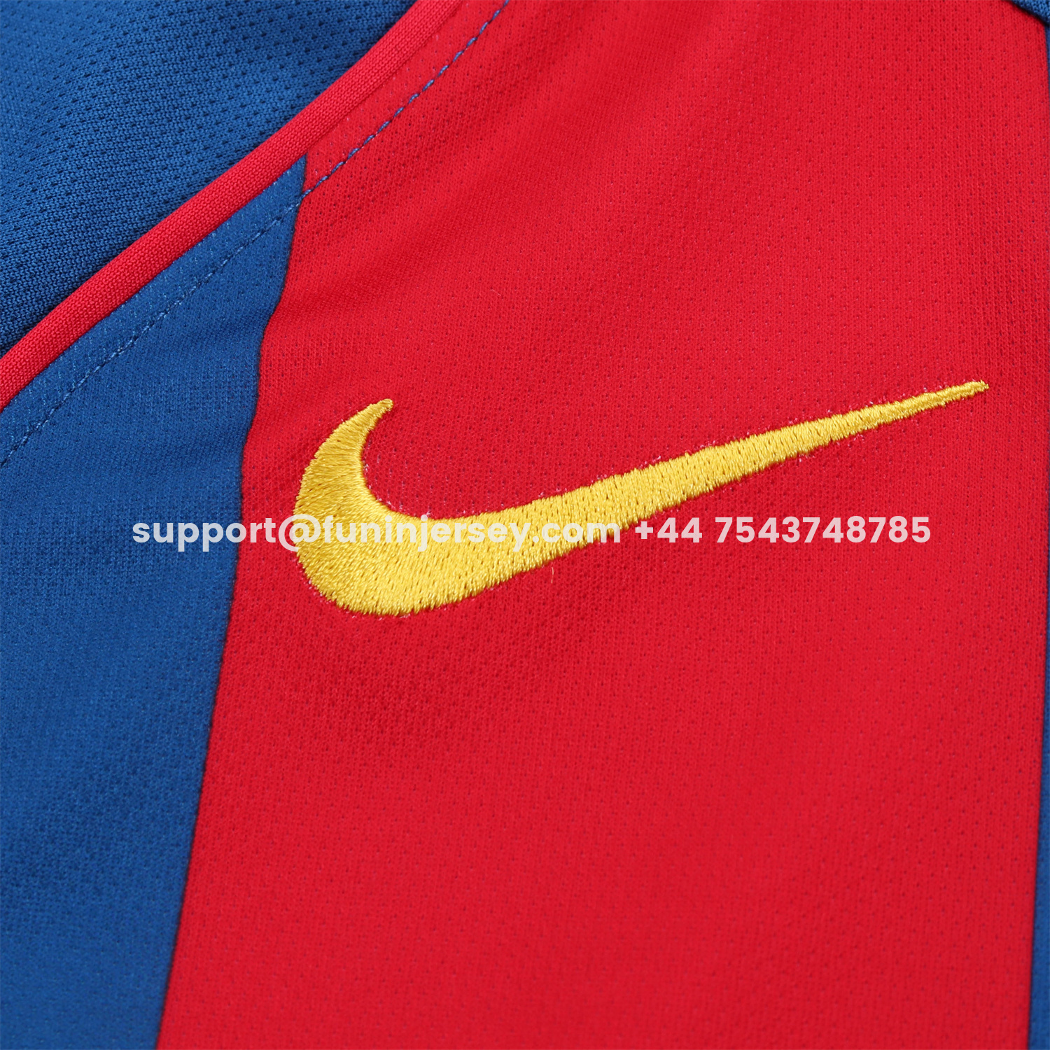 Funinjersey-Retro Barcelona 2004-05 Home Kids Kit