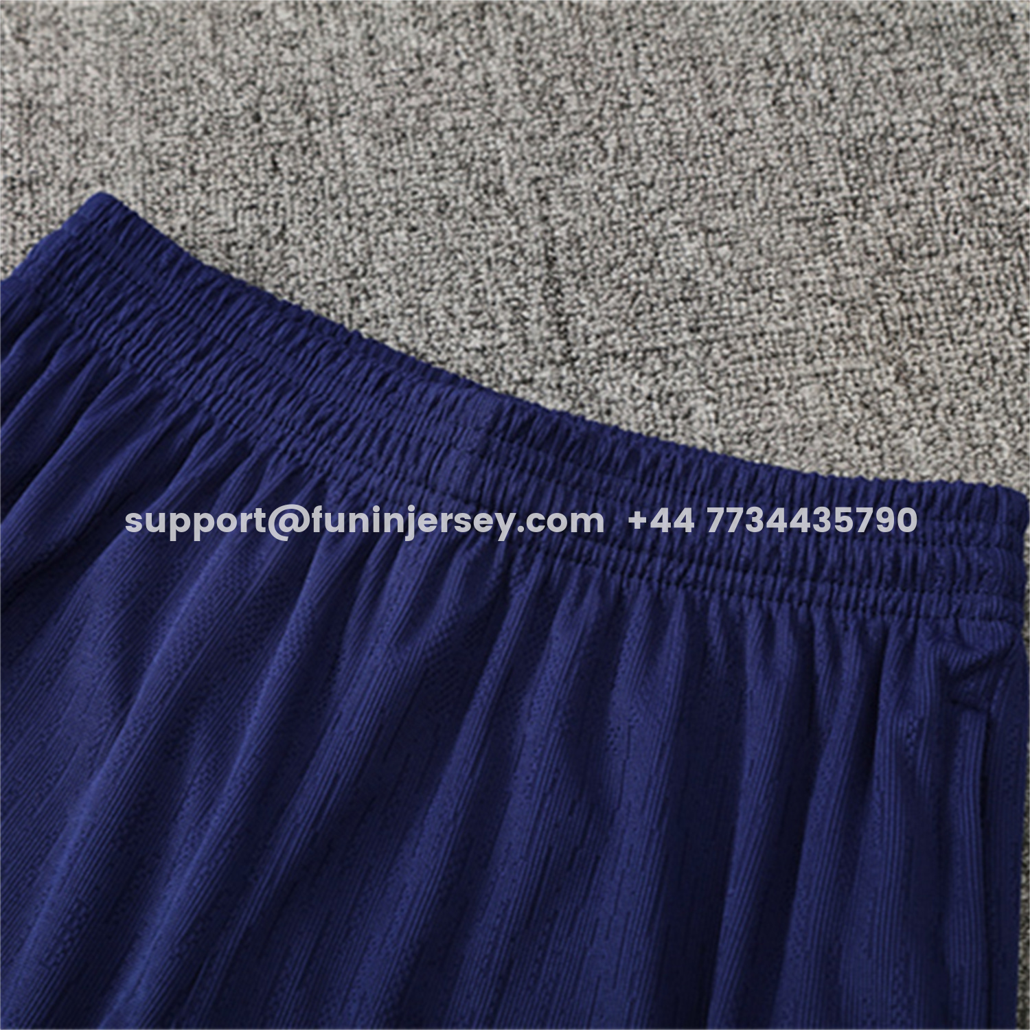 Funinjersey-Barcelona 25-26 Long Sleeve Training Set - Royal Blue Top Orange Sponsor & Royal Blue Pants