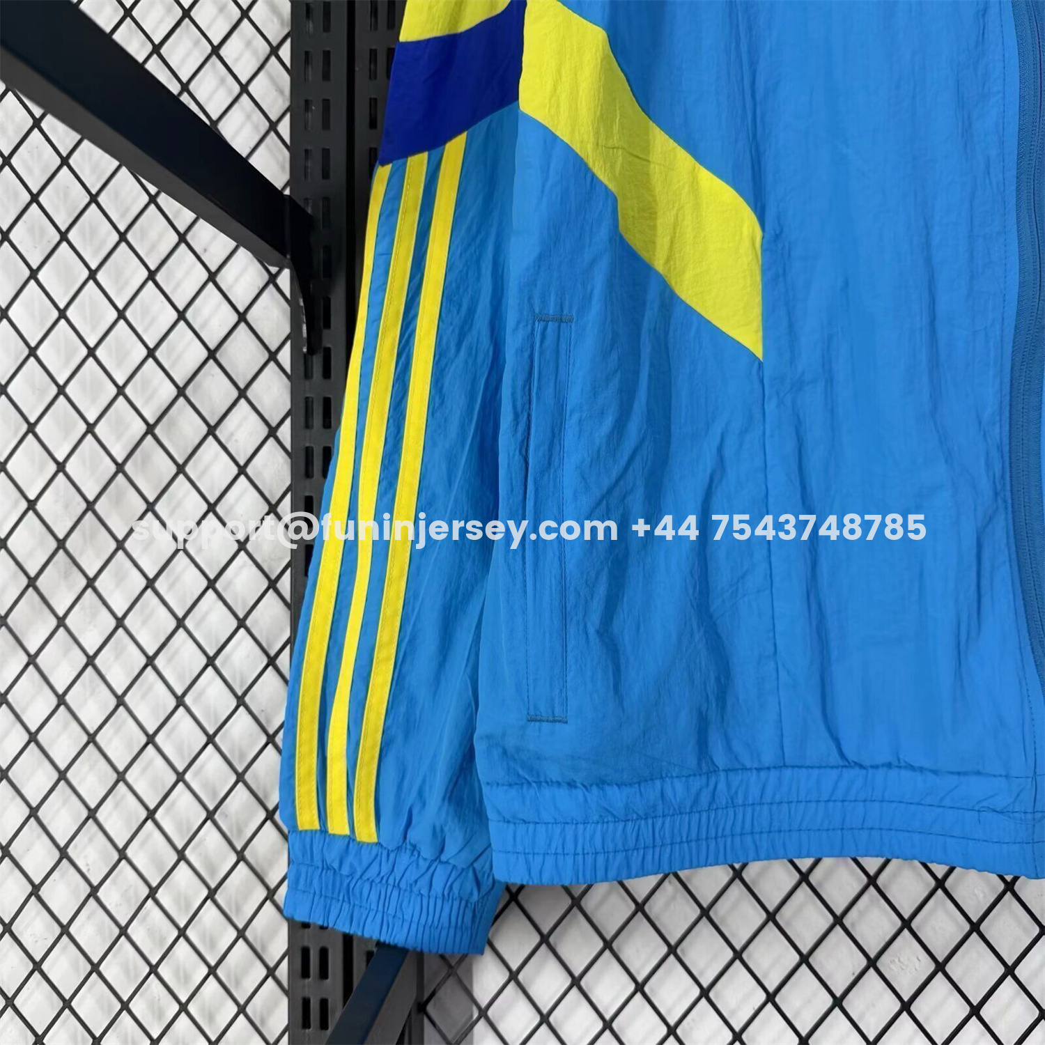 Funinjersey-Boca Juniors 25-26 Training Windbreaker Jacket - Blue
