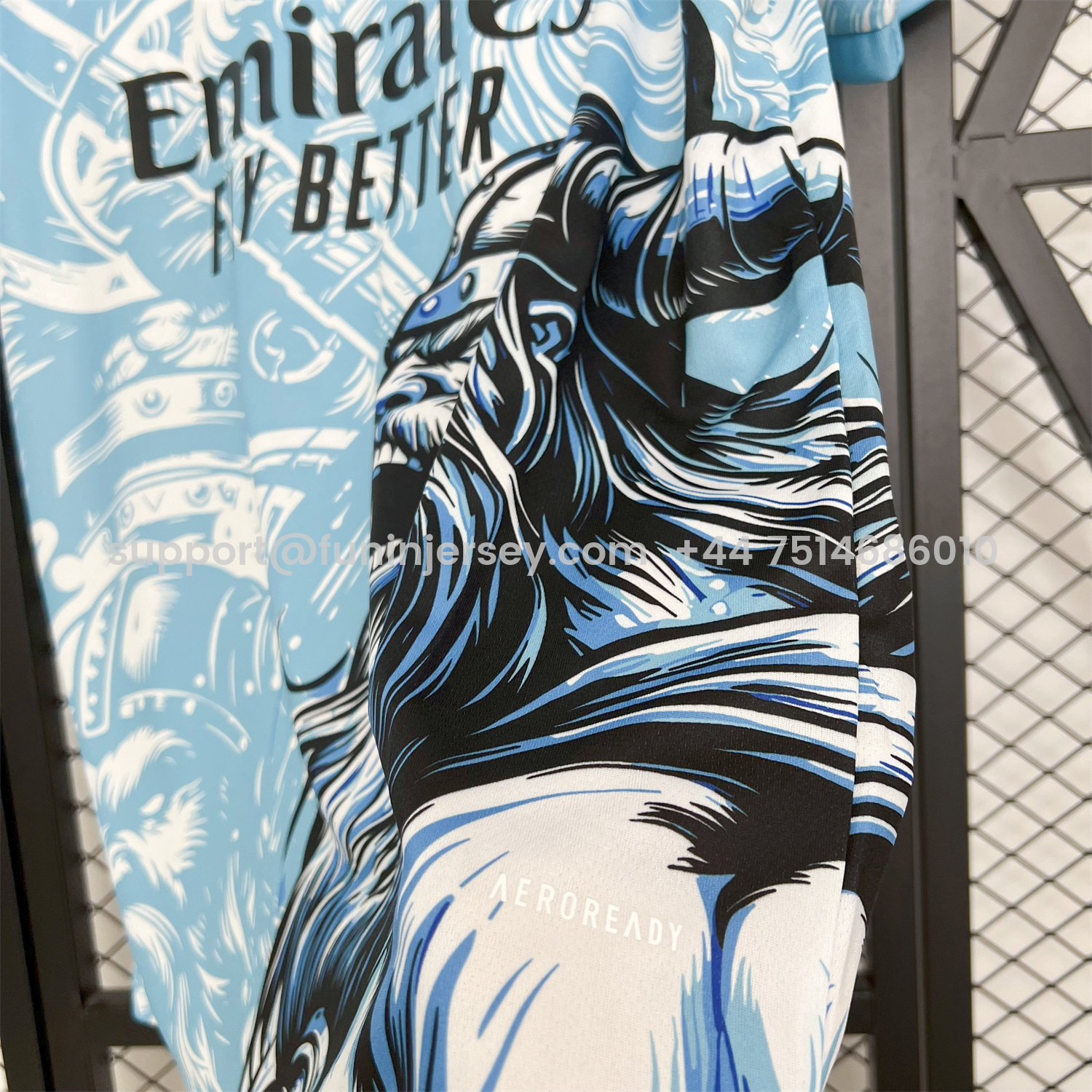 Funinjersey-Real Madrid 25-26 Blue Viking Warrior Special Jersey - Fans Version