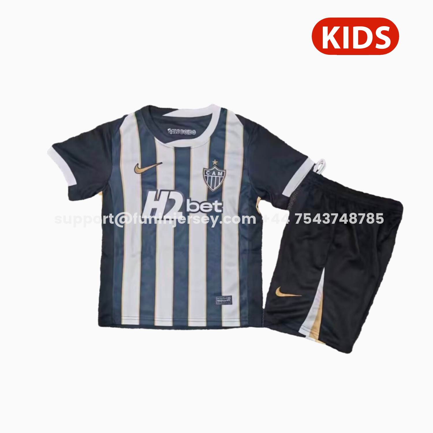 Funinjersey-Atletico Mineiro 26-27 Home Kids Kit