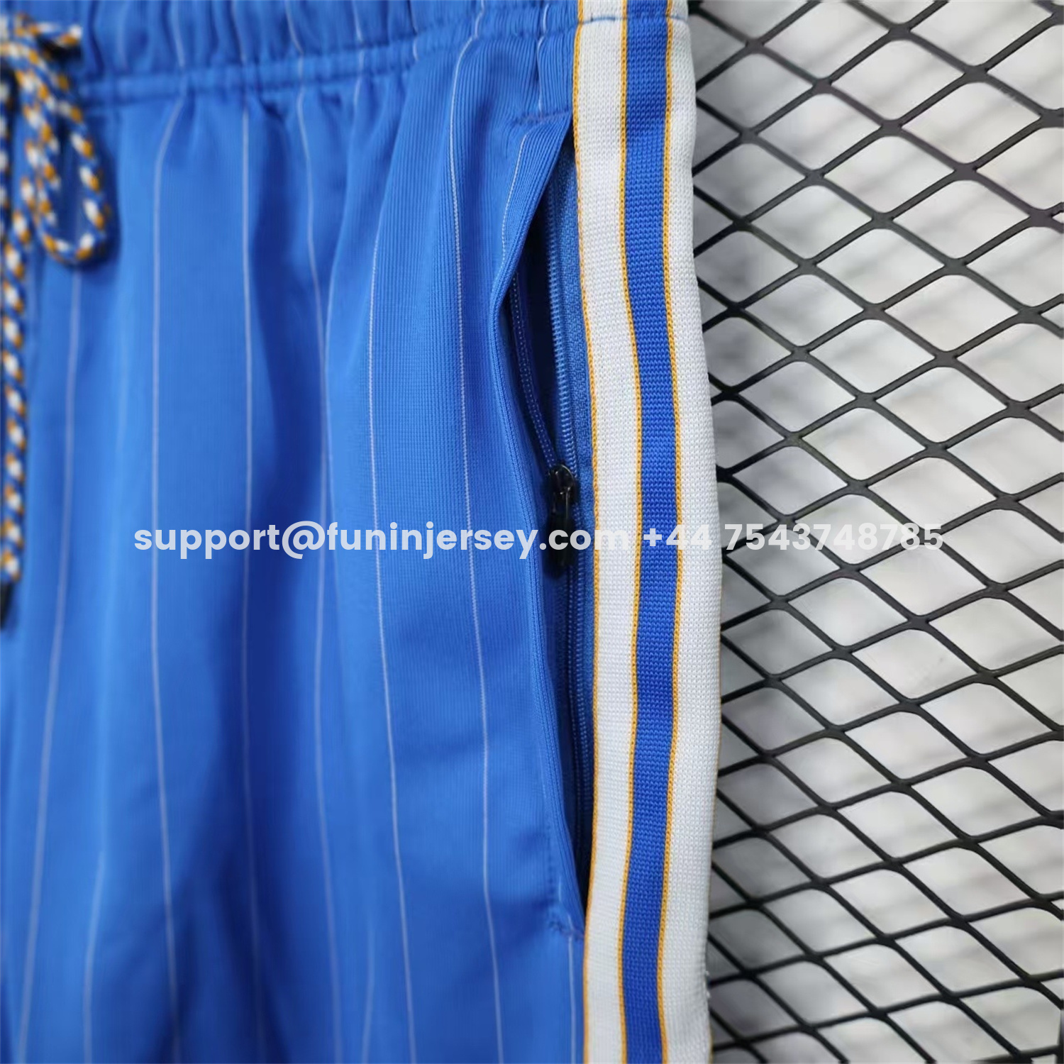 Funinjersey-Real Madrid 25-26 Trefoil Blue Travel Shorts - Player Version