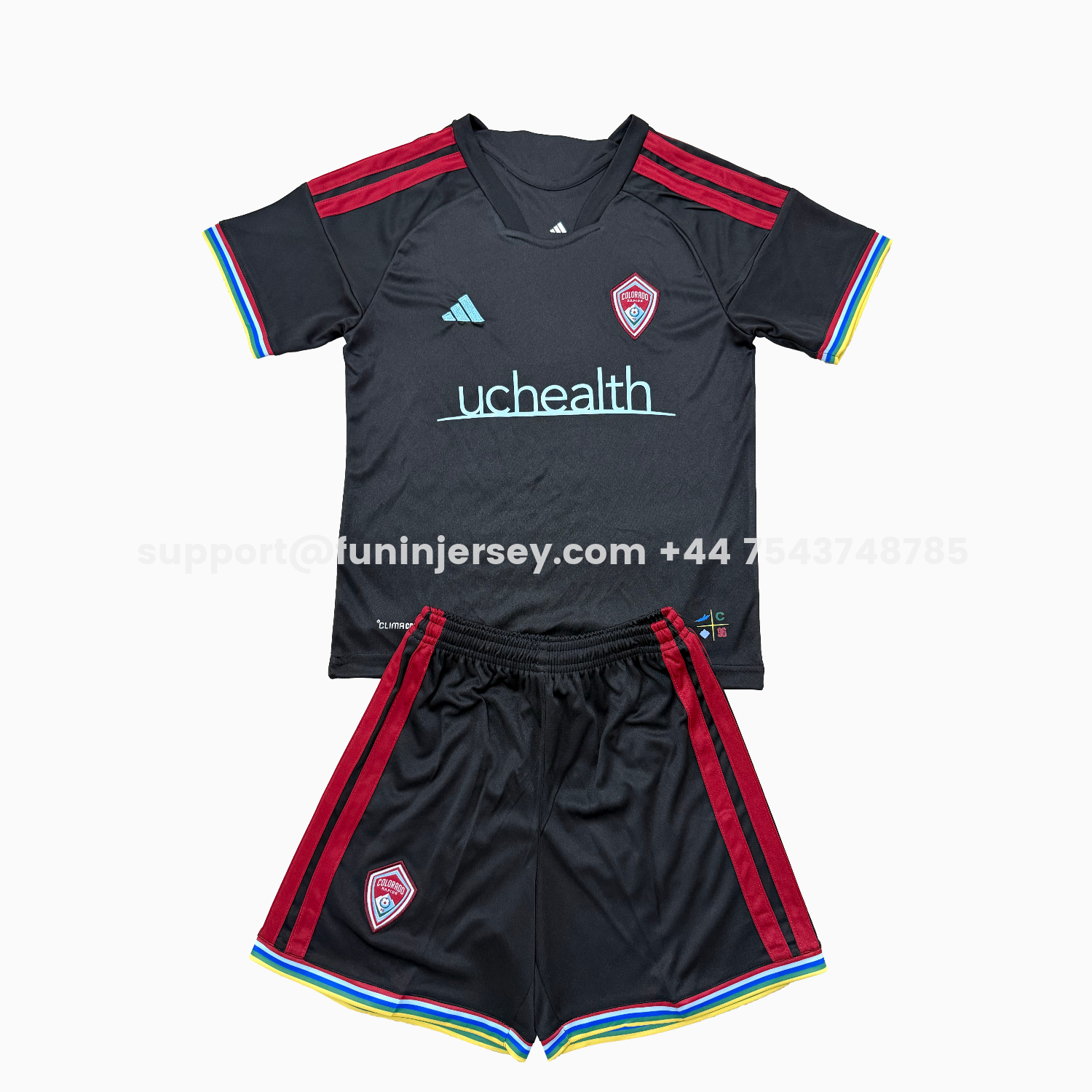 Funinjersey-Colorado Rapids 26-27 Home Men's Adult Jersey Set - Fans Version