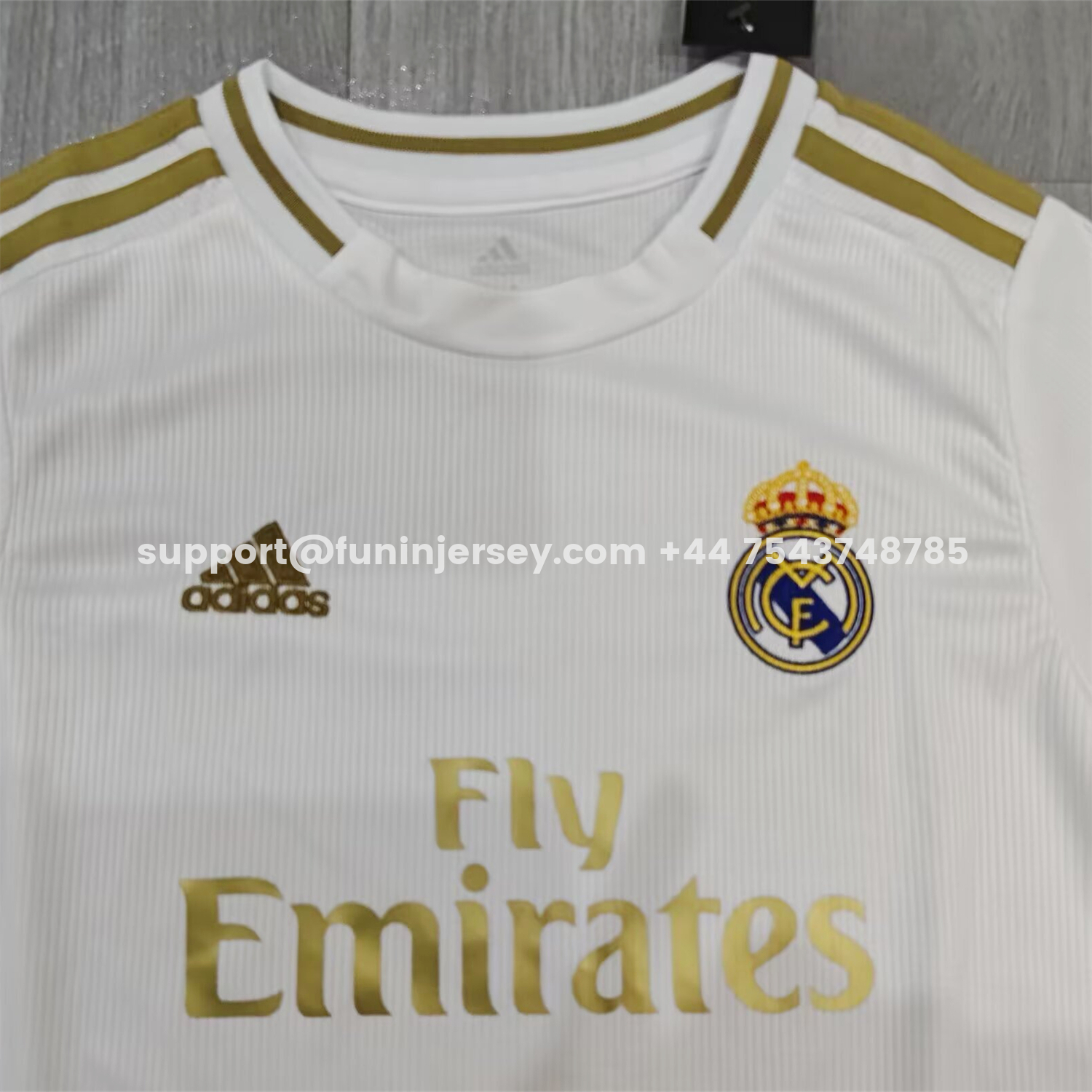 Funinjersey-Retro Real Madrid 2019-20 Home Kids Kit