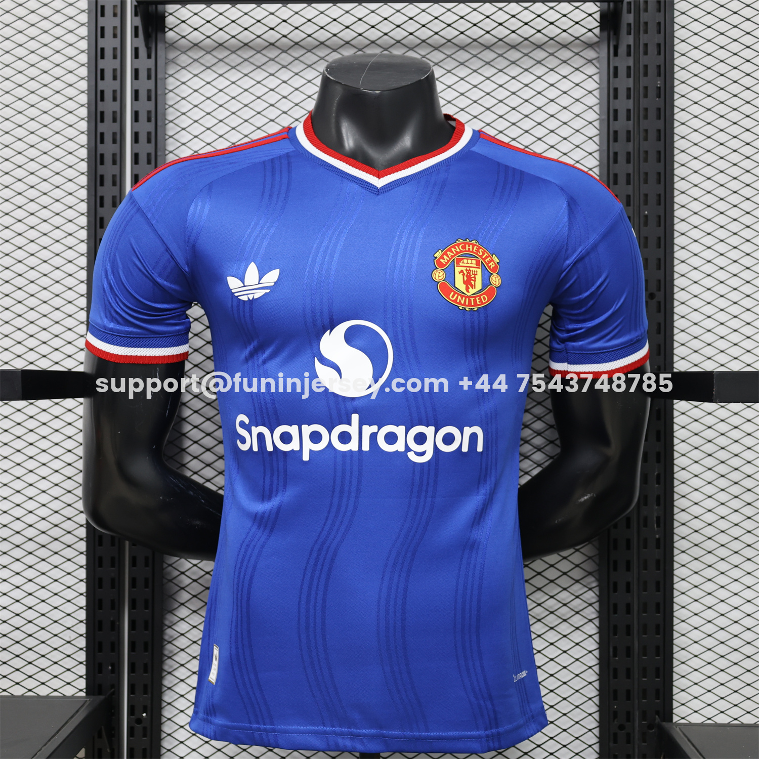 Funinjersey-Manchester United 26-27 Snapdragon Blue Special Jersey - Player Version