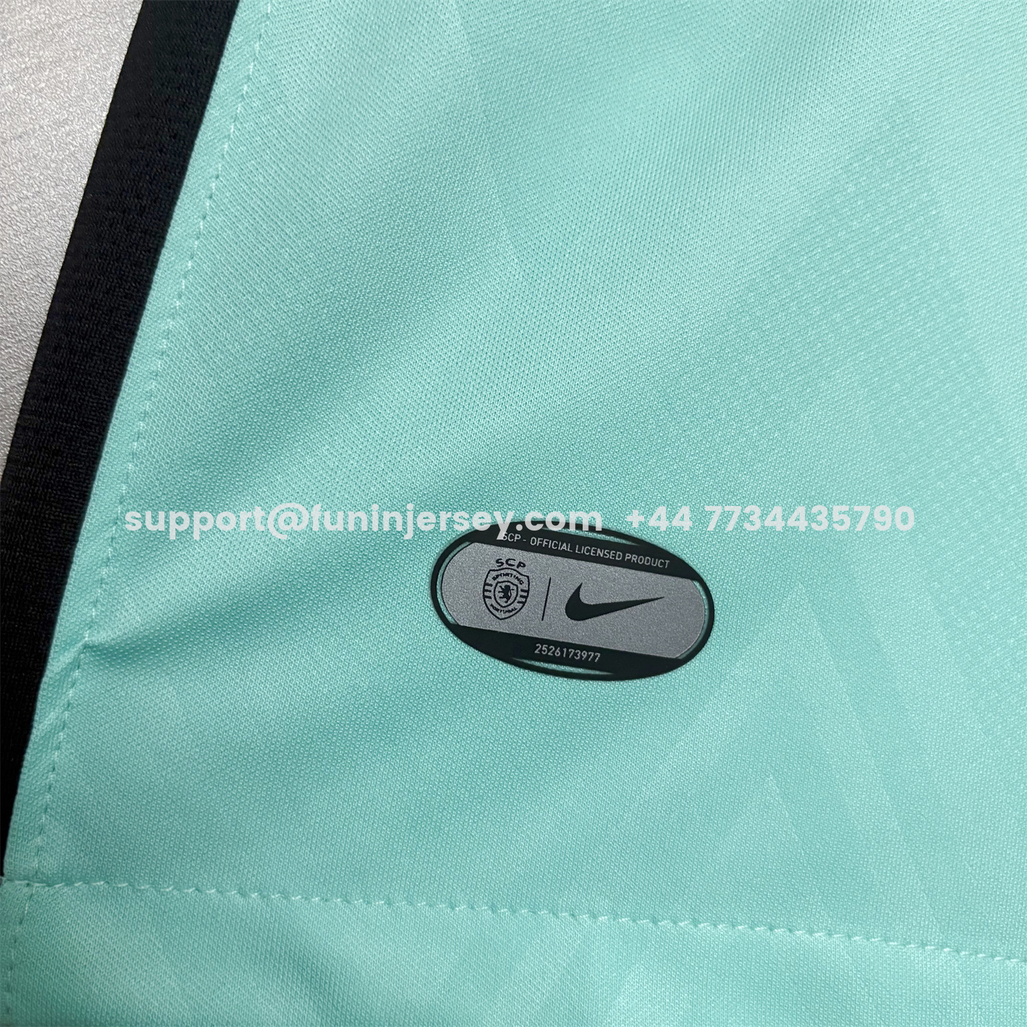 Funinjersey-Sporting CP 25-26 Third Cyan Jersey - Fans Version