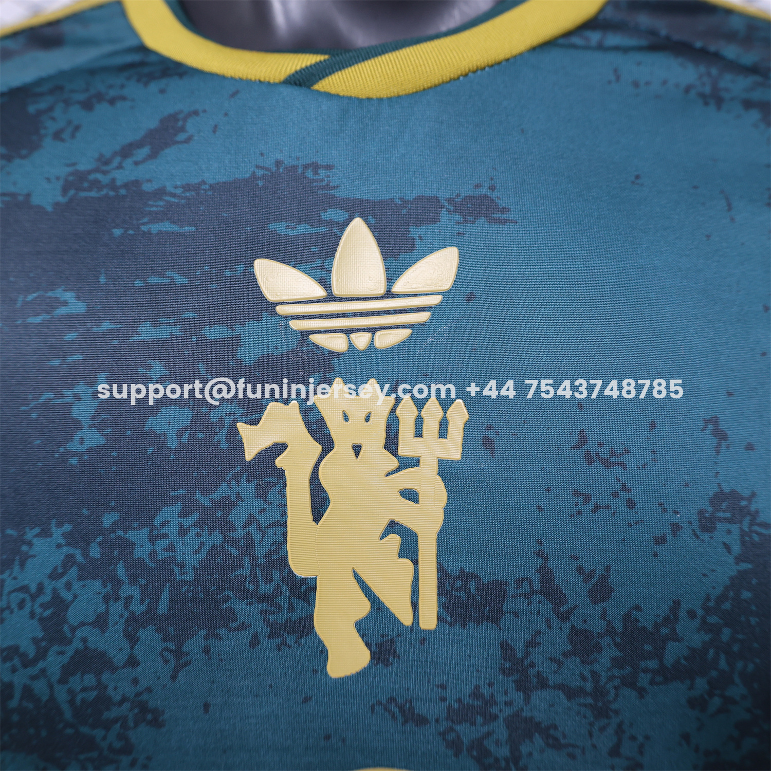 Funinjersey-Manchester United 26-27 Devil Green Gold Special Jersey - Player Version