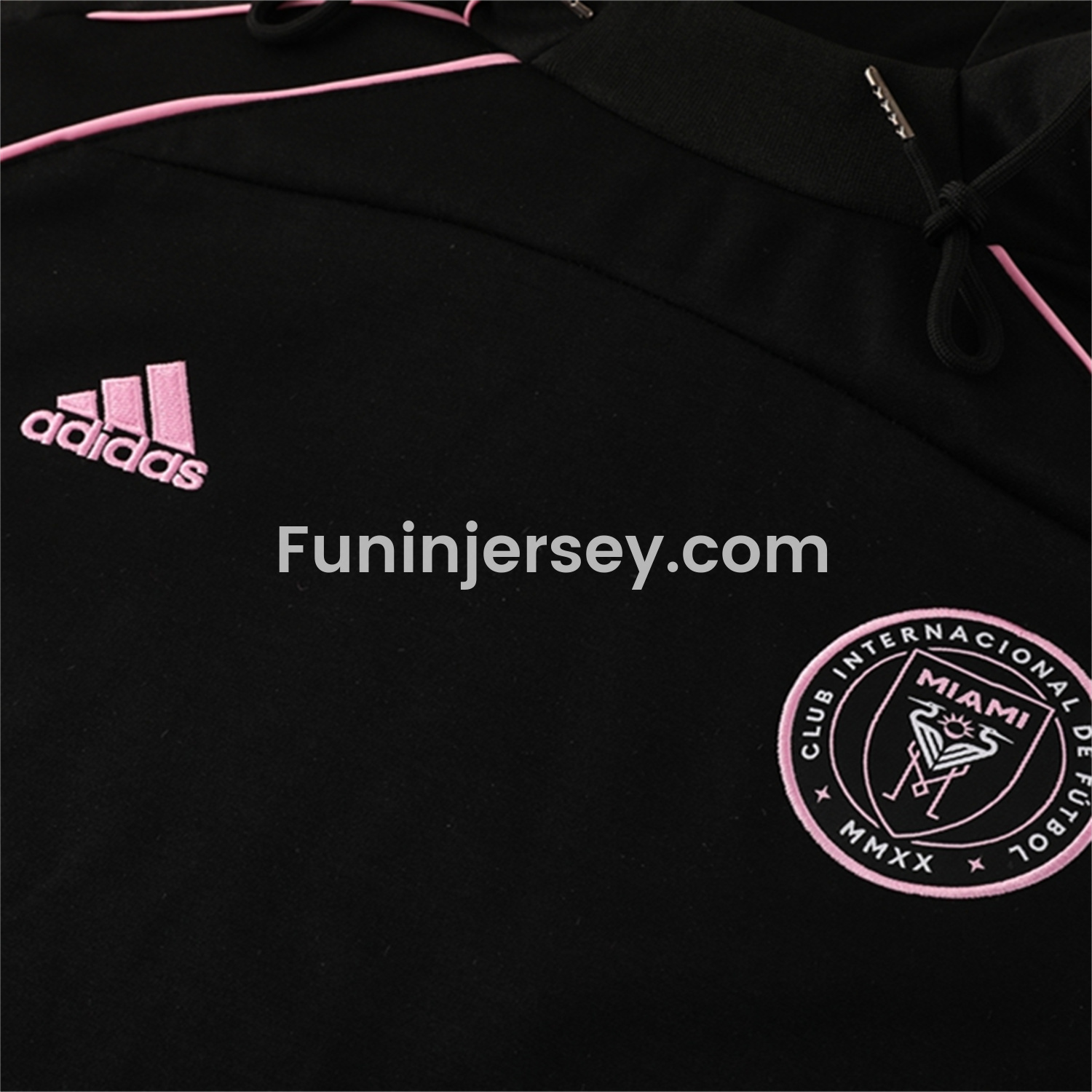 Funinjersey-INT M.A.M 25-26 Long Sleeves Training Hoodie Set - Black Hoodie + Pants