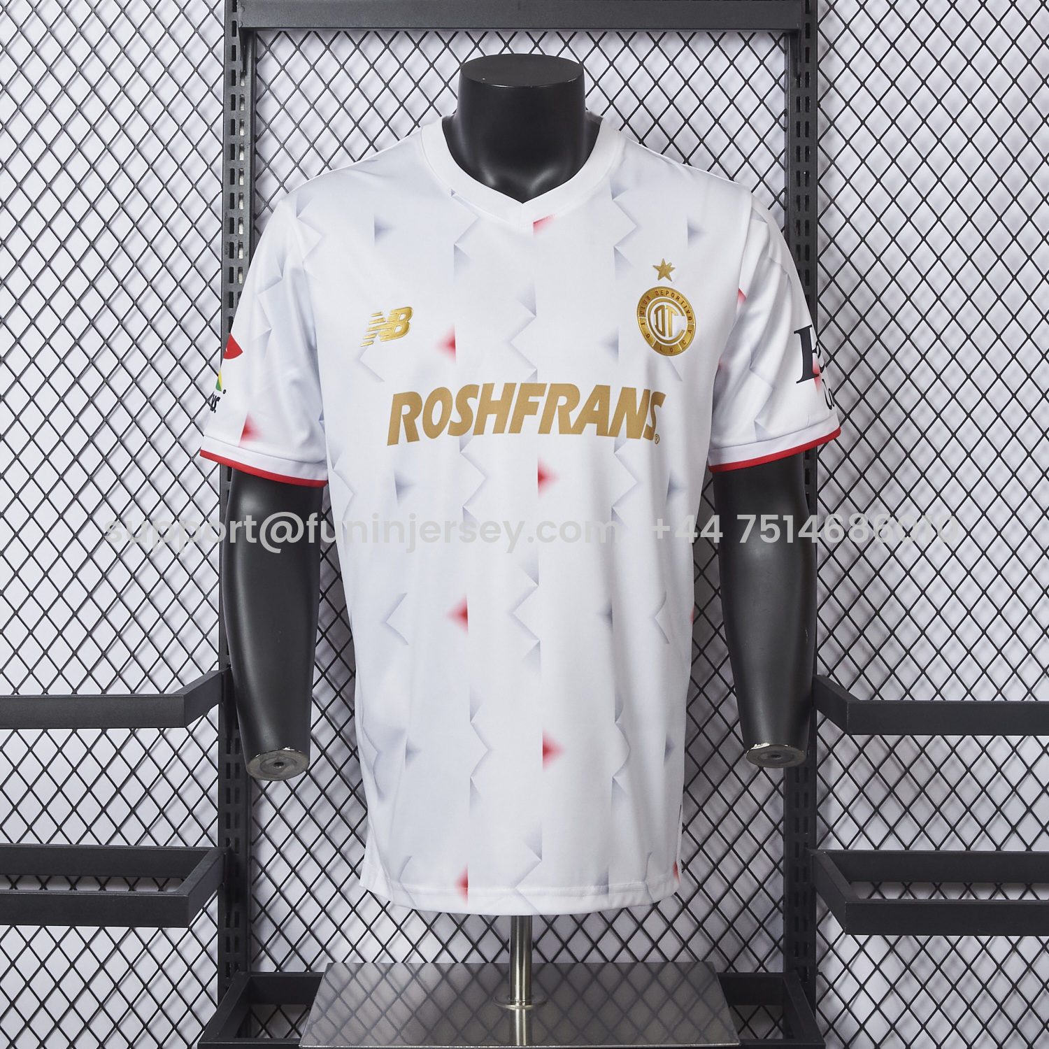 Funinjersey-Toluca 25-26 Away White Jersey - Player Version