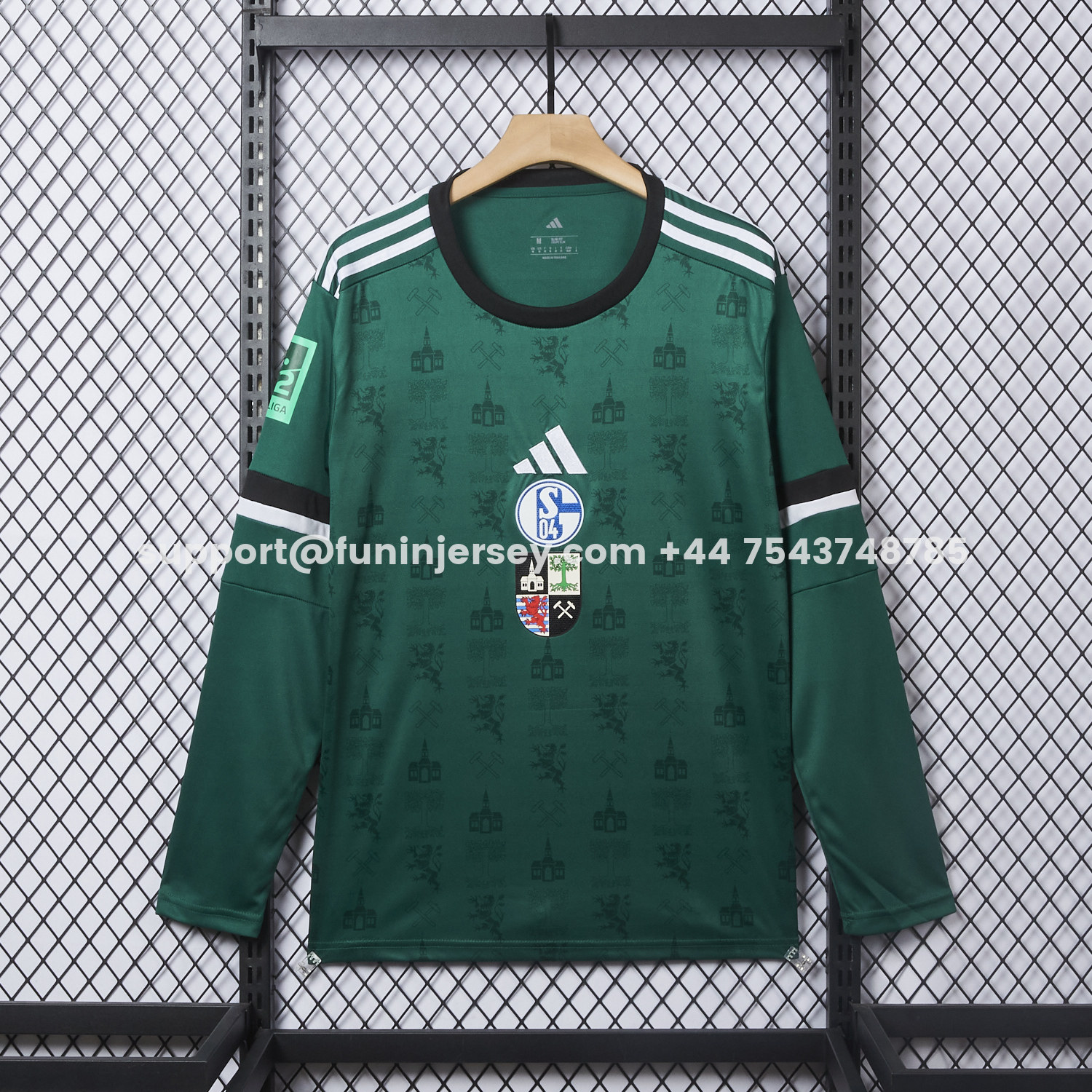 Funinjersey-Schalke 04 25-26 150 Years of Gelsenkirchen Special Long Sleeves Jersey - Fans Version