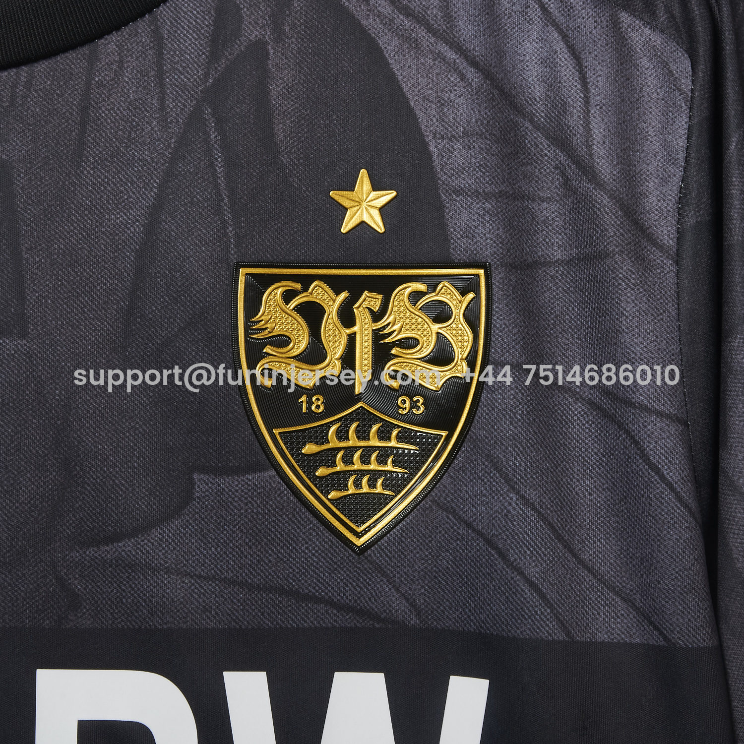 Funinjersey-VfB Stuttgart 25-26 Third Black Jersey - Fans Version