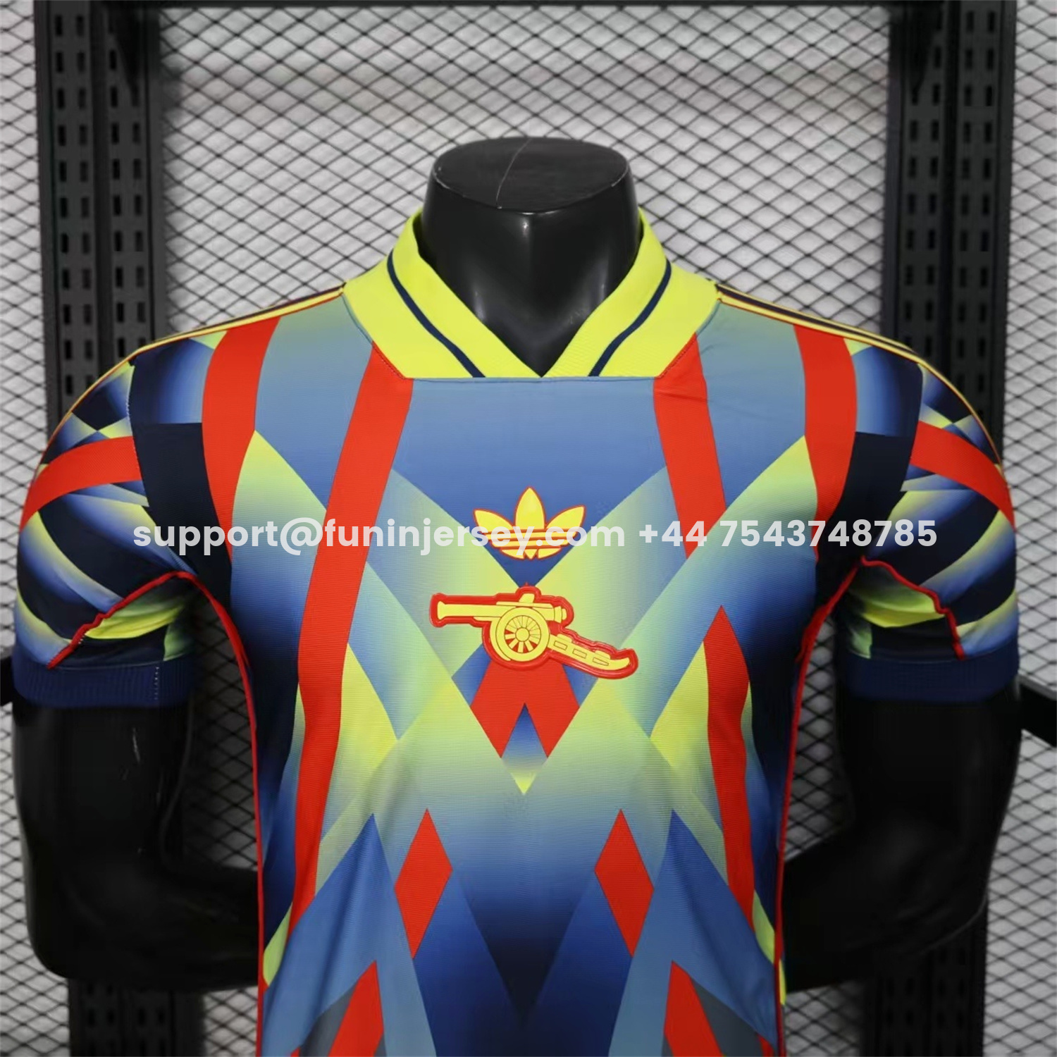 Funinjersey-Arsenal 25-26 Red Yellow Blue LFSTLR Jersey - Player Version