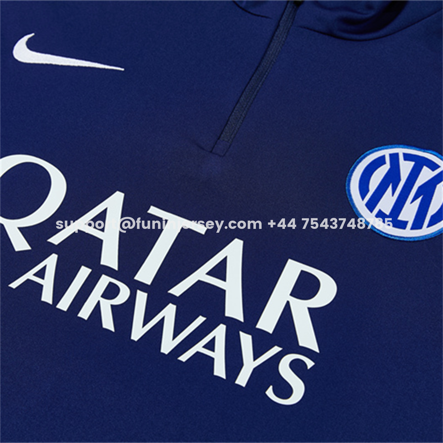 Funinjersey-Inter Milan 26-27 Kids Long Sleeve Training Set - Royal Blue Top & Royal Blue Pants