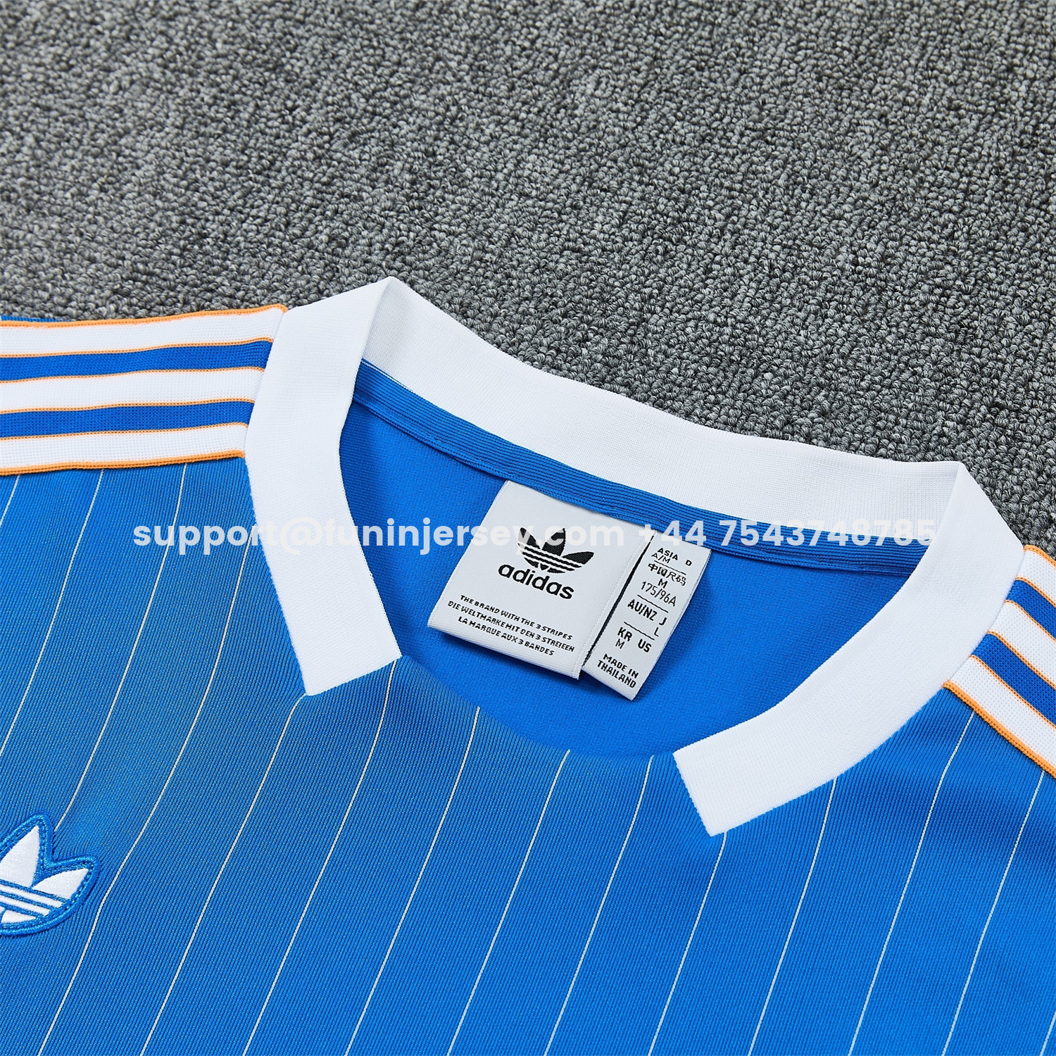 Funinjersey-Real Madrid 25-26 Retro Style Vest Training Set - Blue With White Stripes Top & Pants