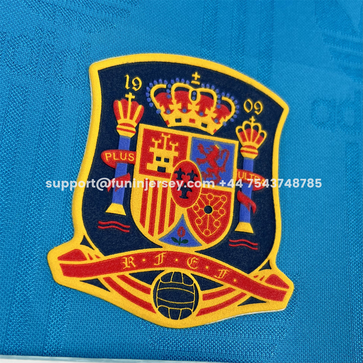 FUN-Funinjersey-Spain 2026 Solid Blue With Red Trim Special Jersey - Fans Version