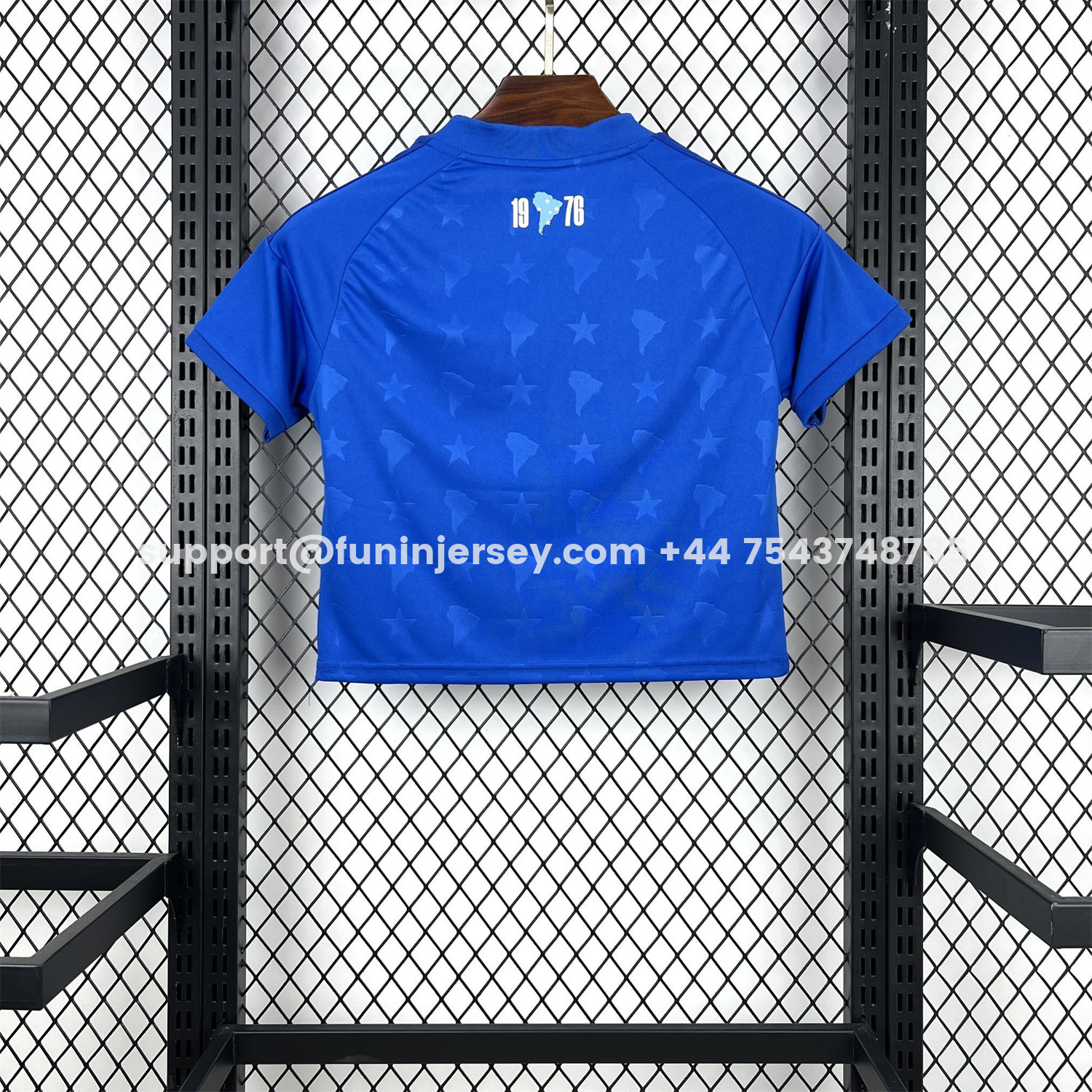 Funinjersey-Women's Cruzeiro 25-26 Home Blue Cropped Jersey