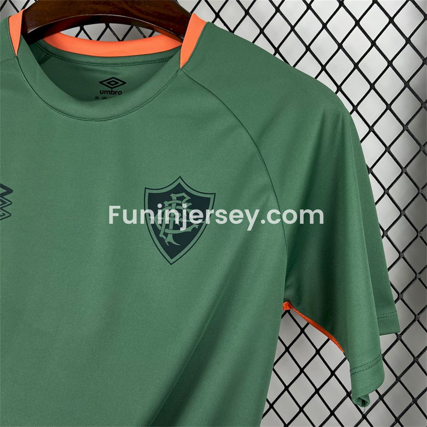 Funinjersey-Fluminense 25-26 Green Training Jersey - Fans Version