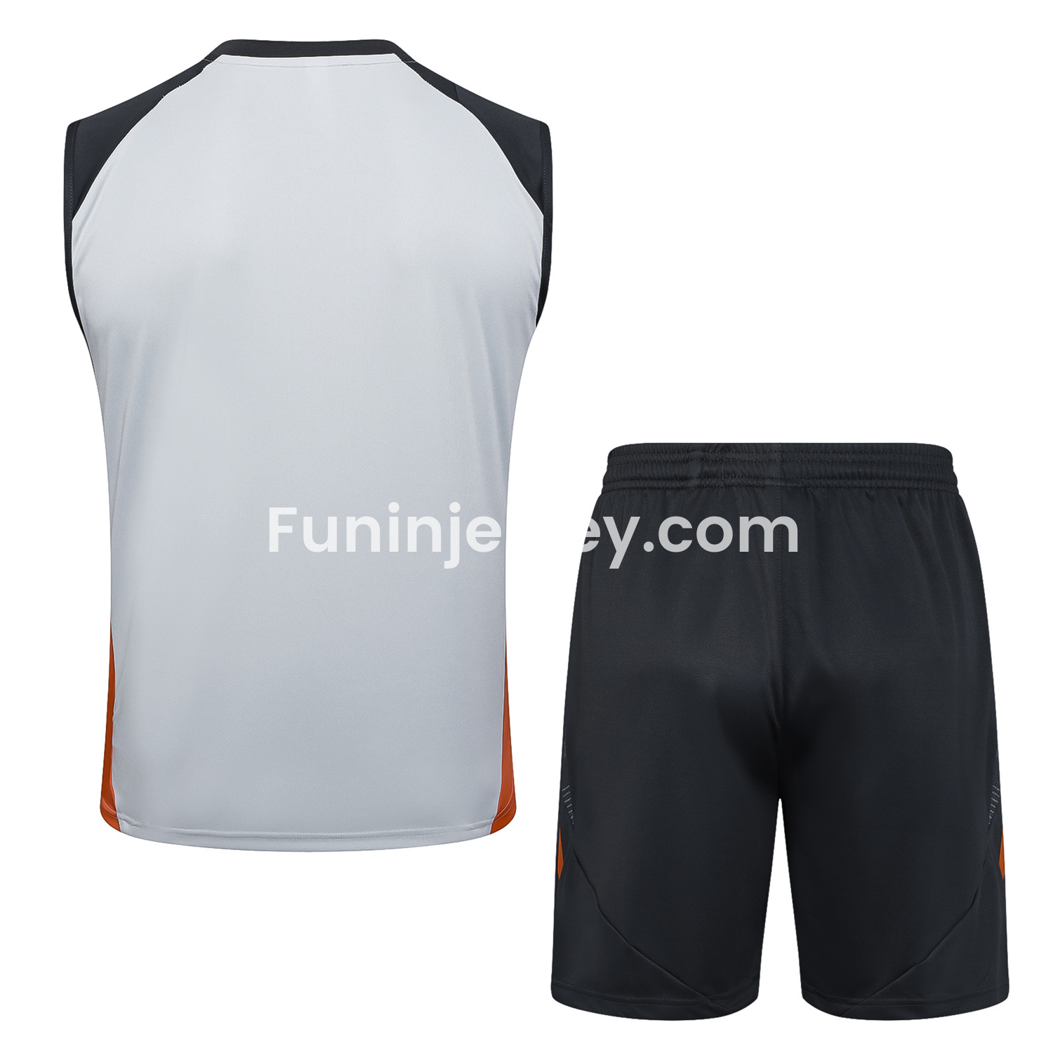 Funinjersey-Benfica 25-26 Vest Training Set - Grey Vest and Deep Grey Shorts
