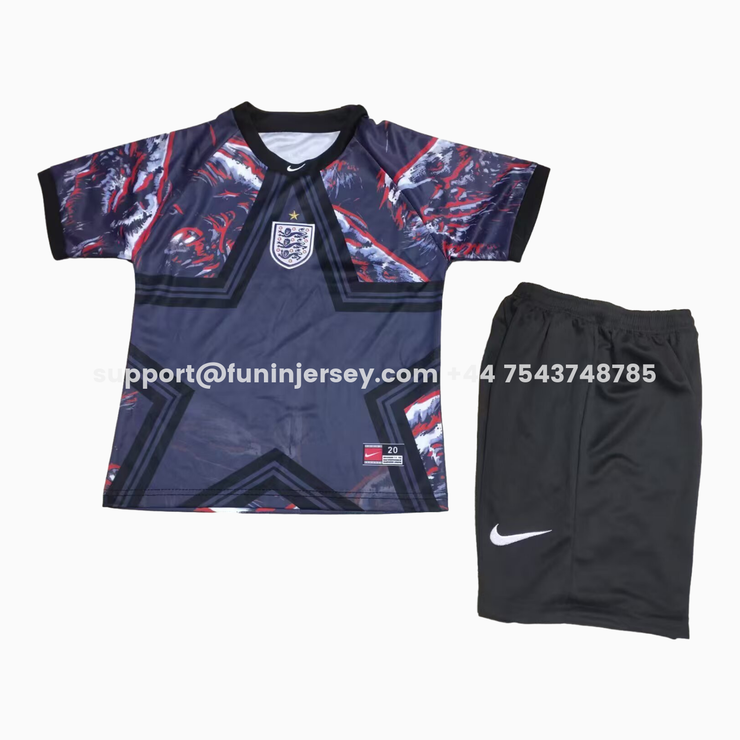 Funinjersey-England 2026 Hollywood Goalkeeper Special Kids Kit