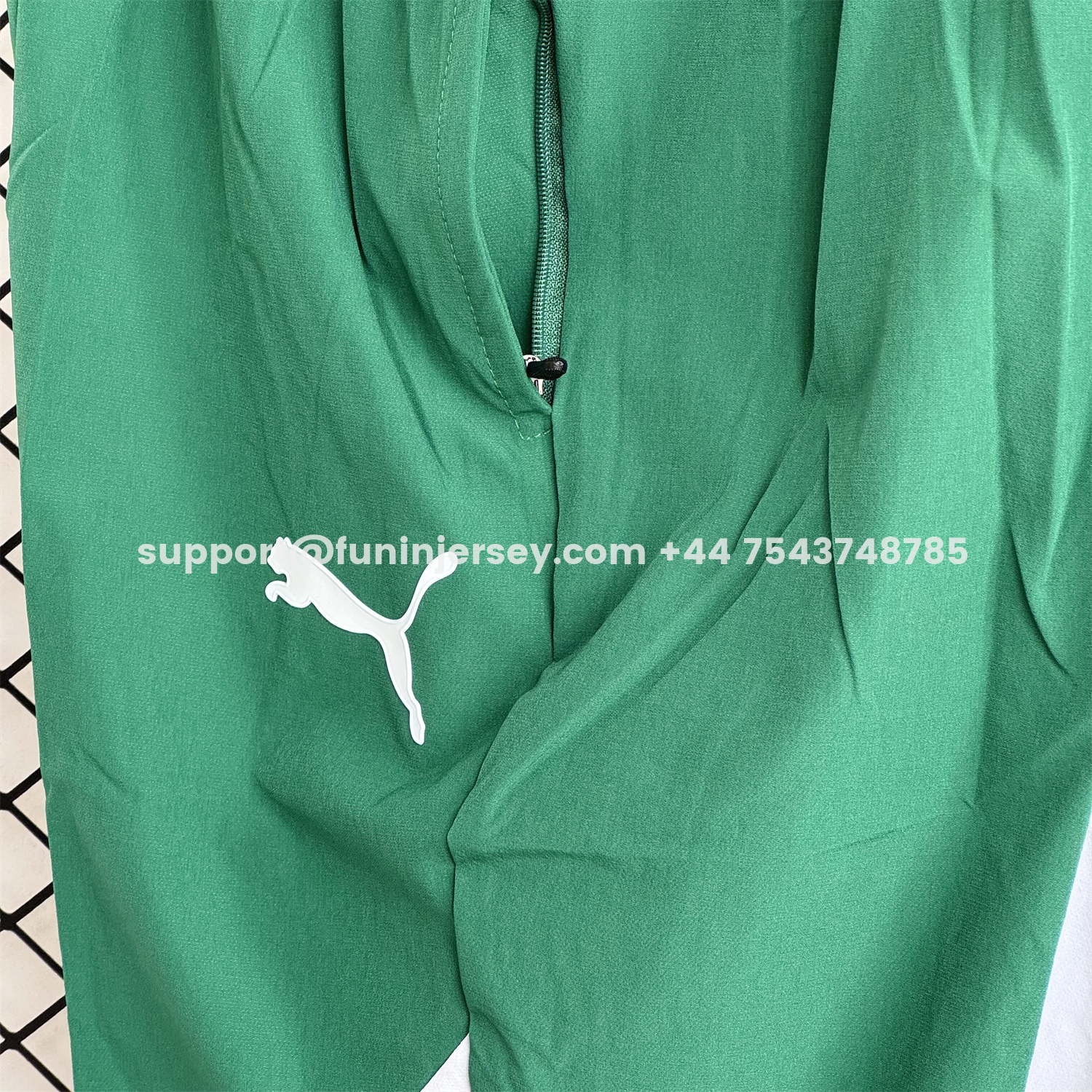 Funinjersey-Senegal 2026 Windbreaker Training Set - White Top and Green Pants